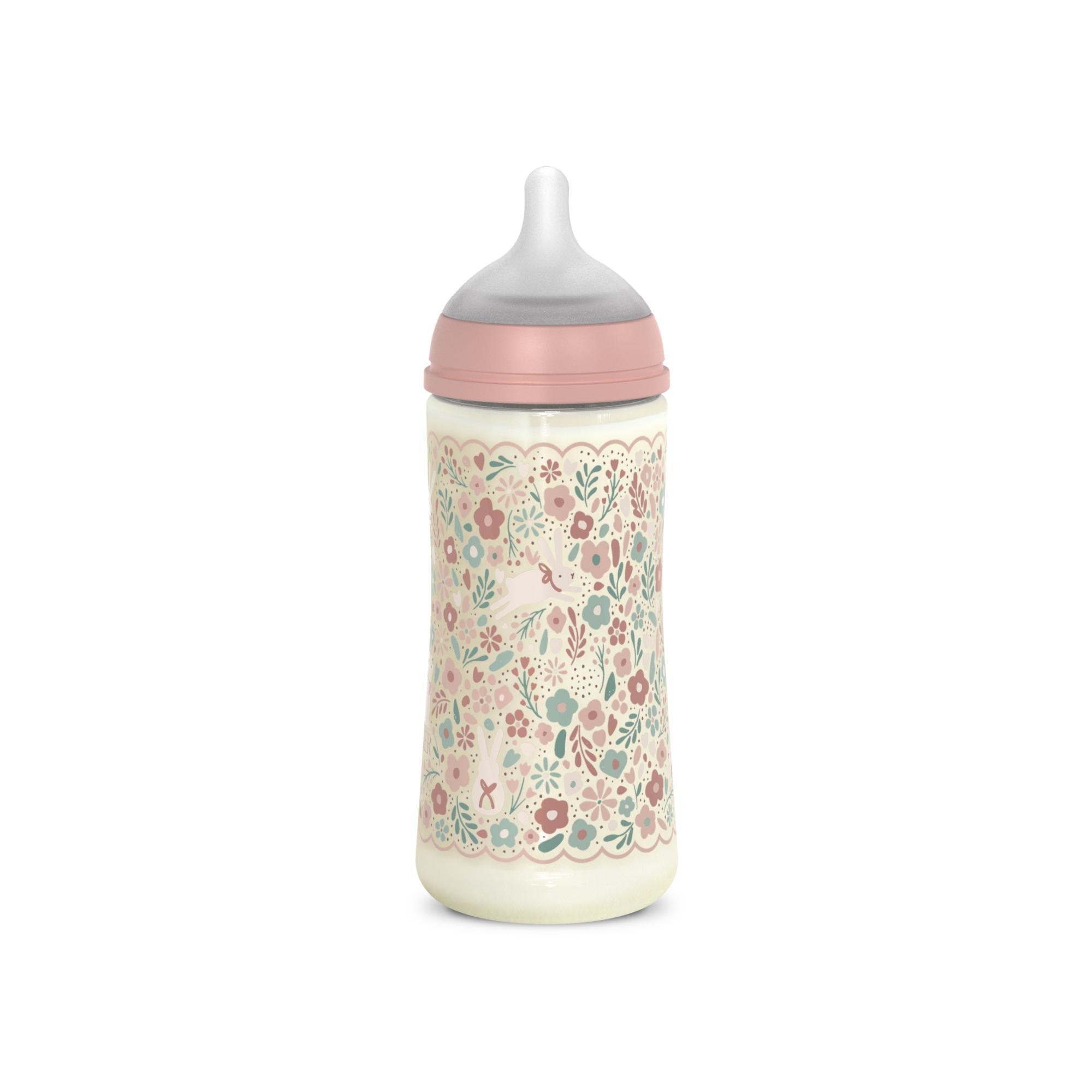 Imagen 2 de Biberón Poliamida con tetina Fisiológica SX Pro Suavinex Wonderland 2.0 Flujo Denso 360ml - Rosa claro Rosa claro