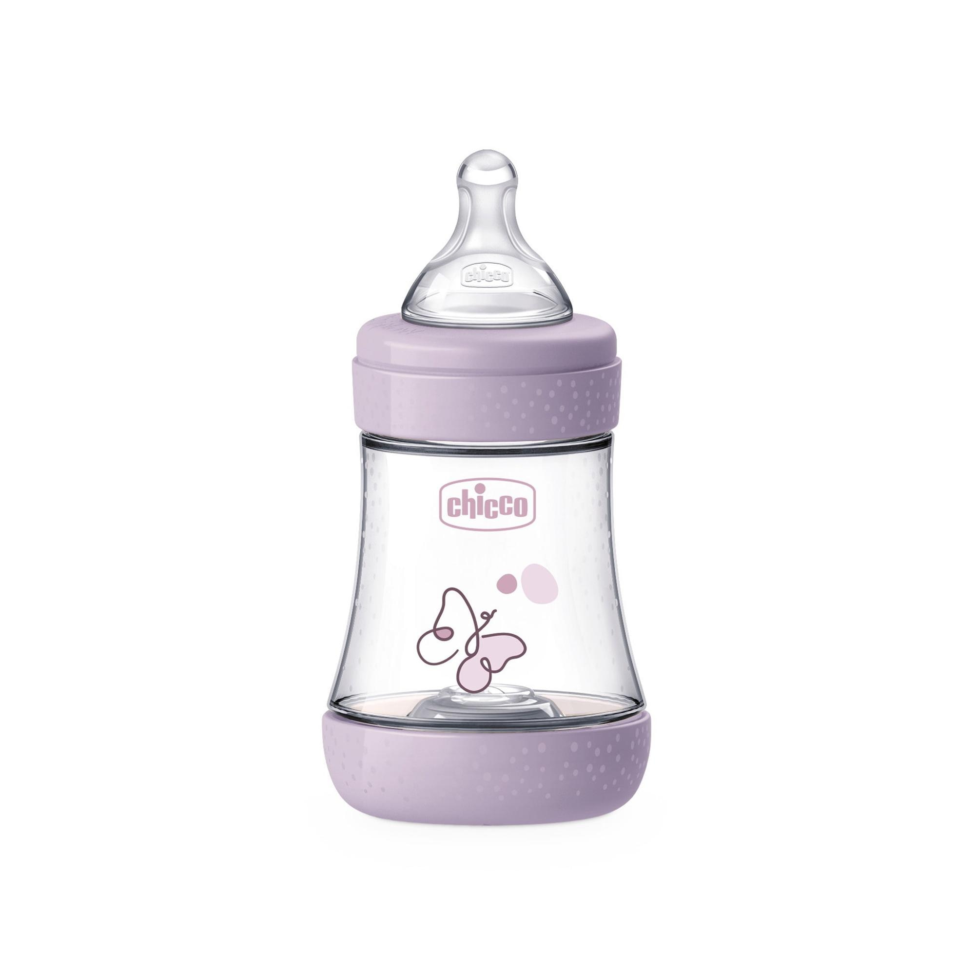 Biberón Chicco Perfect5 flujo lento 150 ml 0m+ - Lila Lila-3