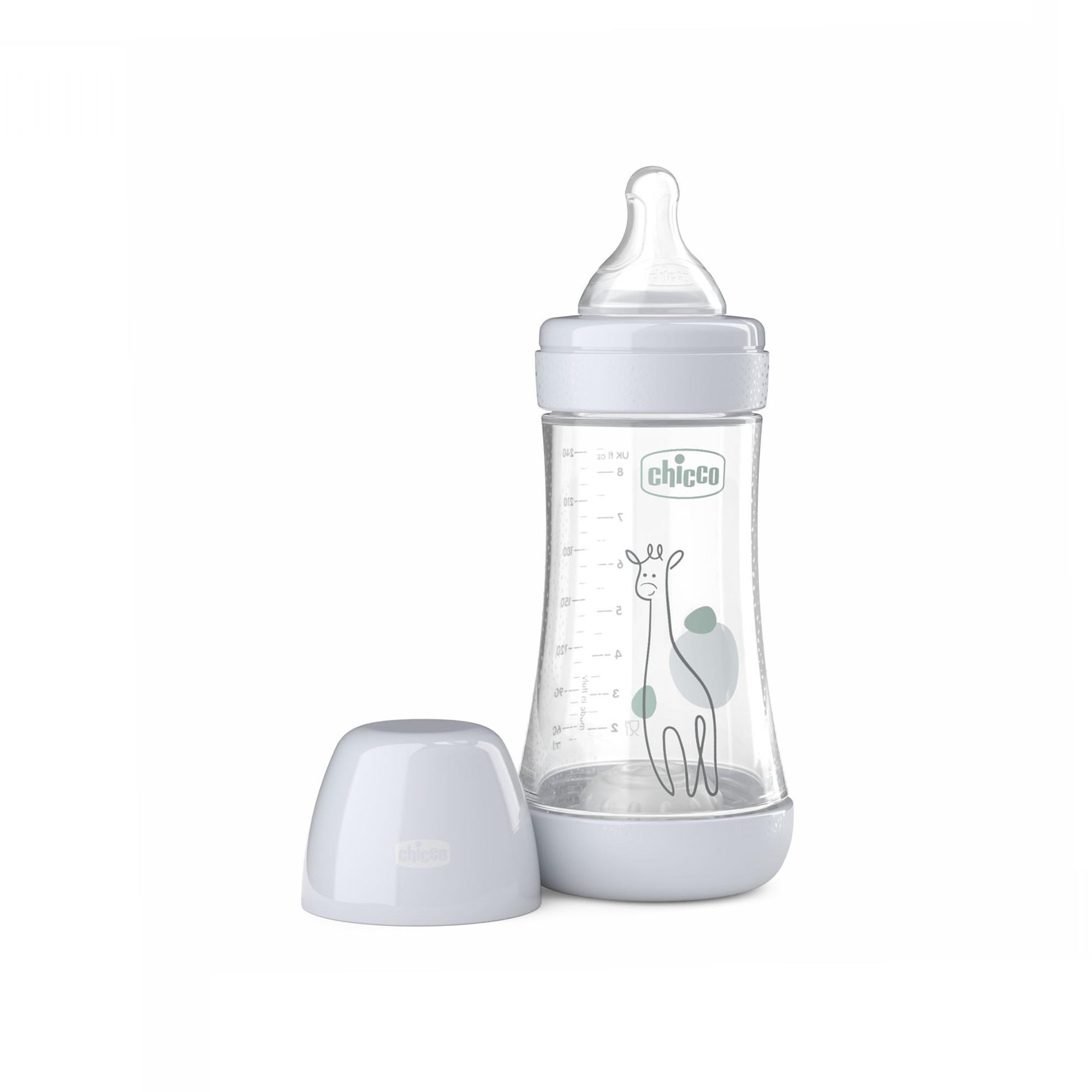 Chicco - Biberón Chicco Perfect5 flujo medio 240 ml 2m+.