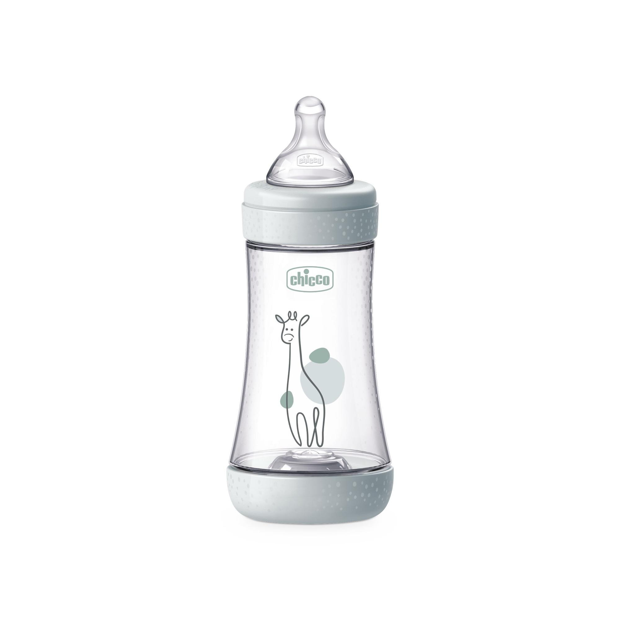 Biberón Chicco Perfect5 flujo medio 240 ml 2m+ - Gris claro Gris claro-2