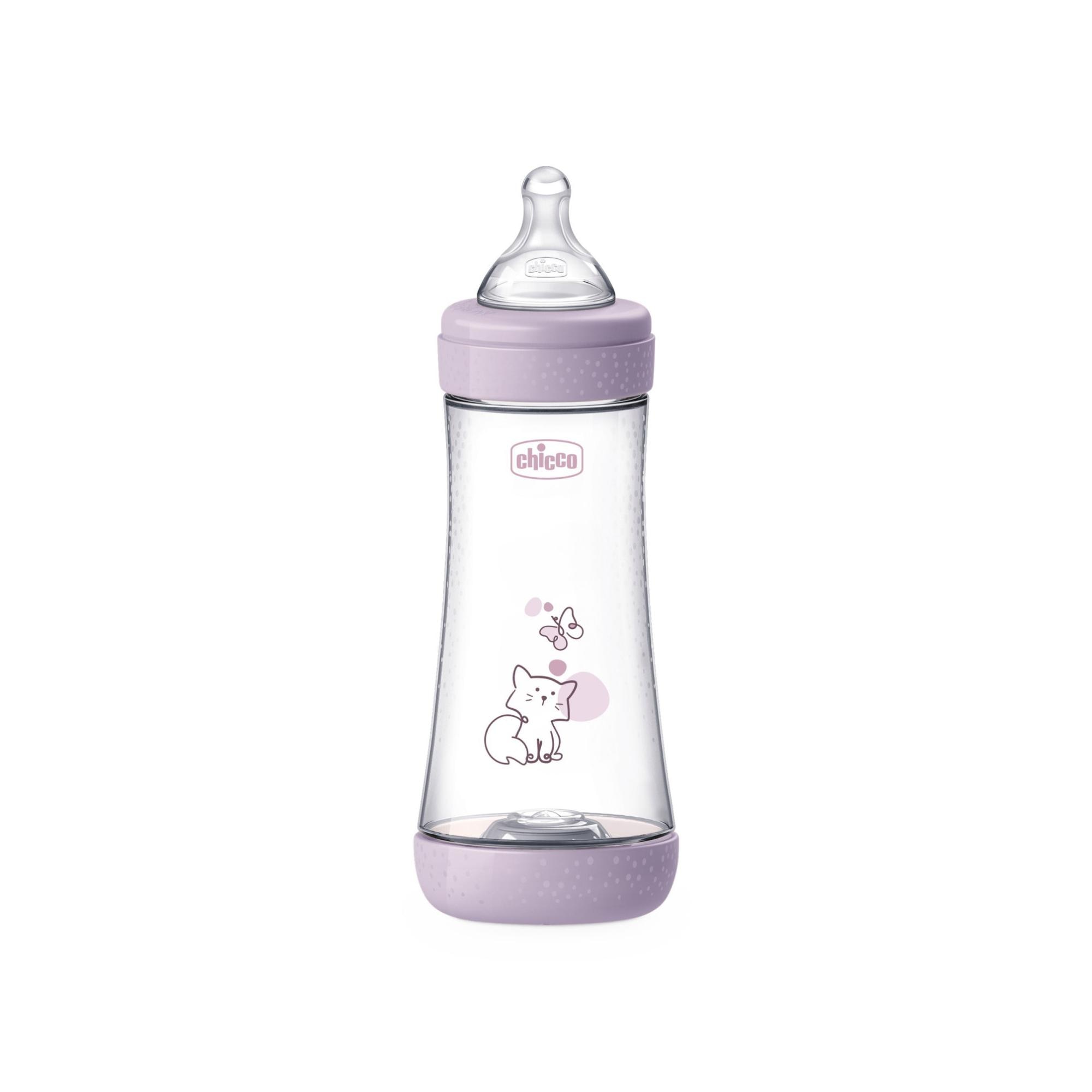 Imagen 2 de Biberón Chicco Perfect5 flujo rápido 300 ml 4m+ - Lila Lila