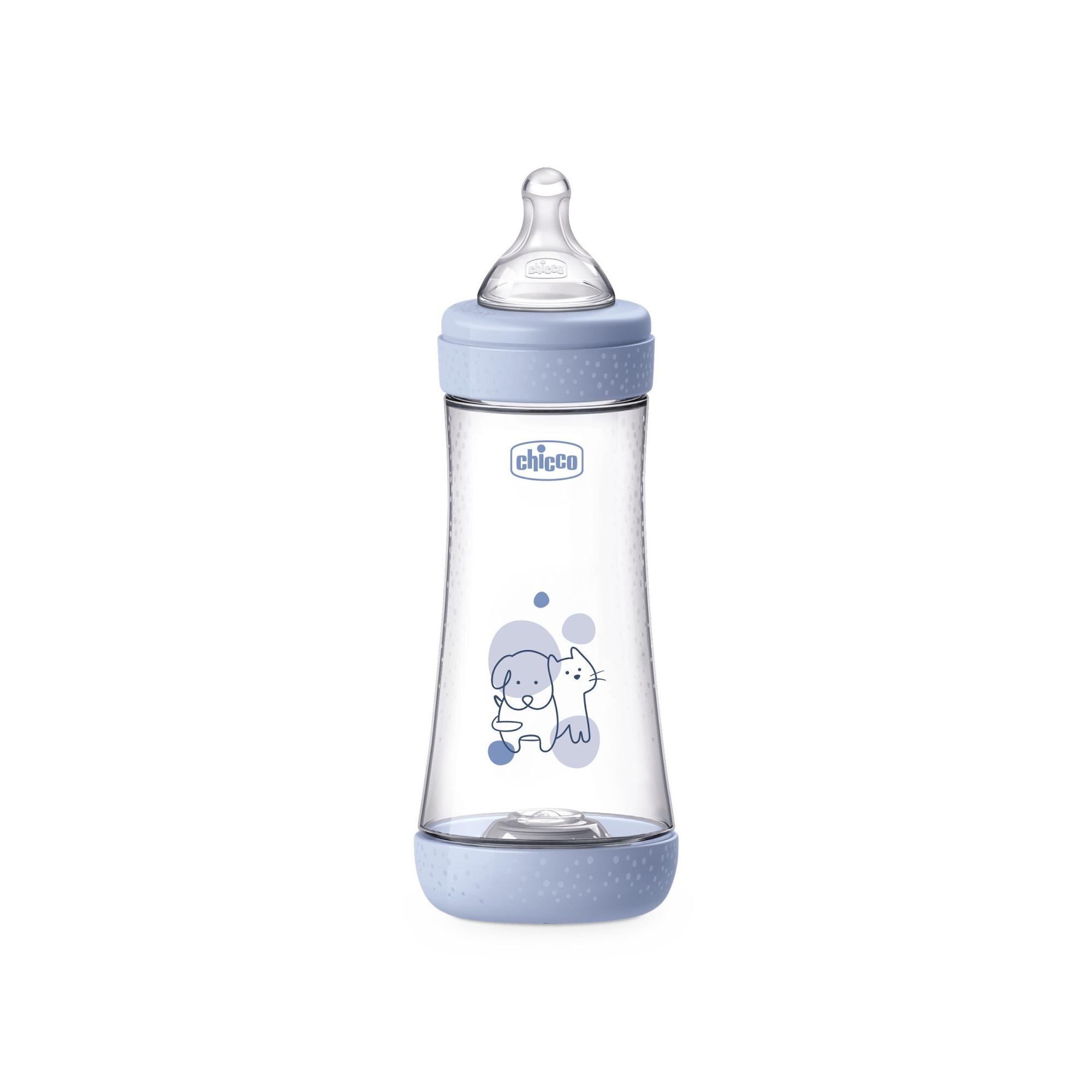 Biberón Chicco Perfect5 flujo rápido 300 ml 4m+ - Azul claro Azul claro-2