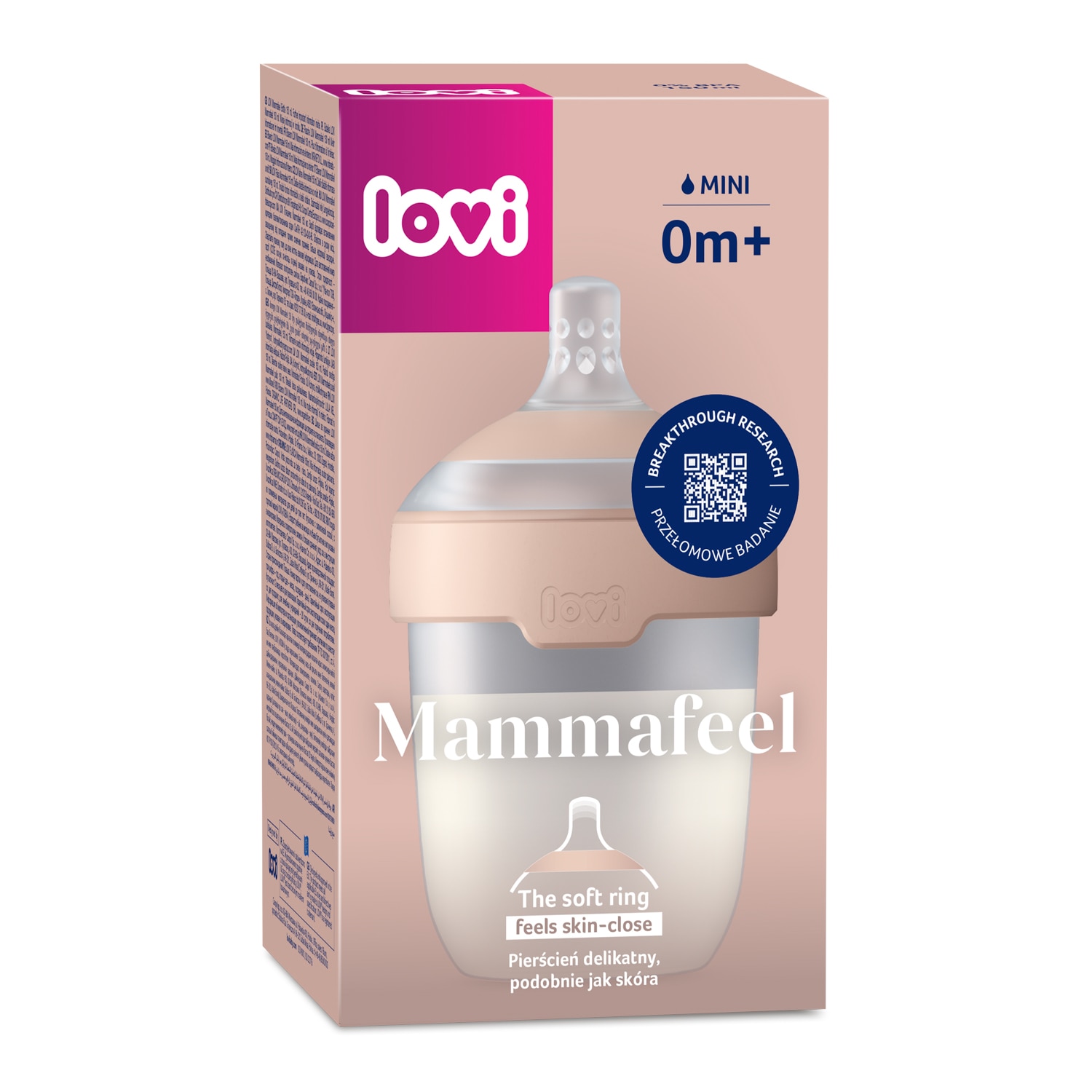 Biberón lactancia mixta LOVI Mammafeel 150ml - Natural Natural-2