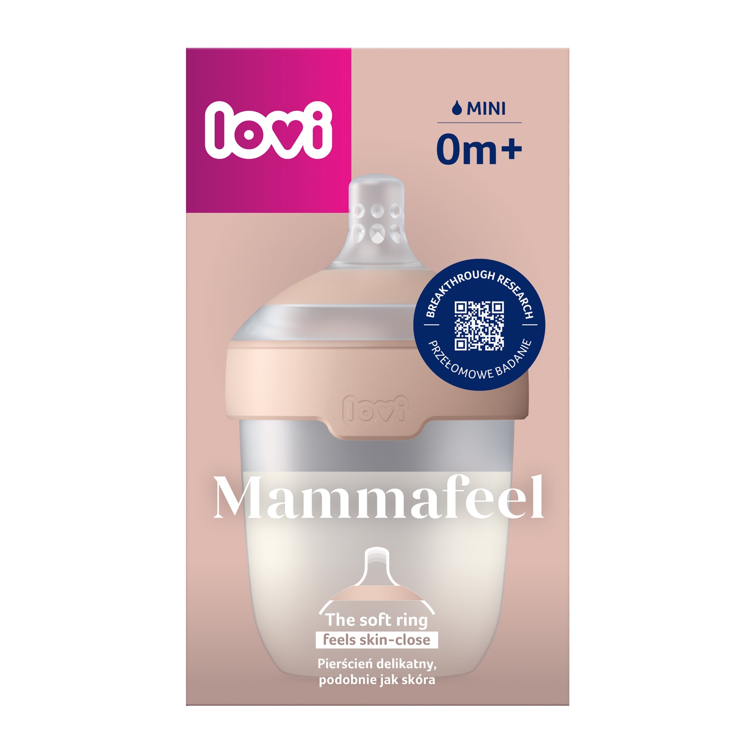 Biberón lactancia mixta LOVI Mammafeel 150ml - Natural Natural-3