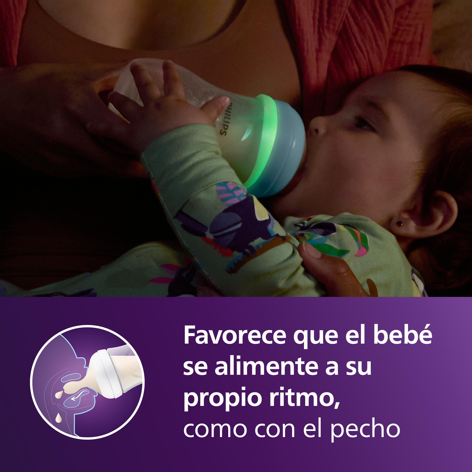 Biberão de Noite Philips Avent Natural Response 260ml Azul-índigo-3
