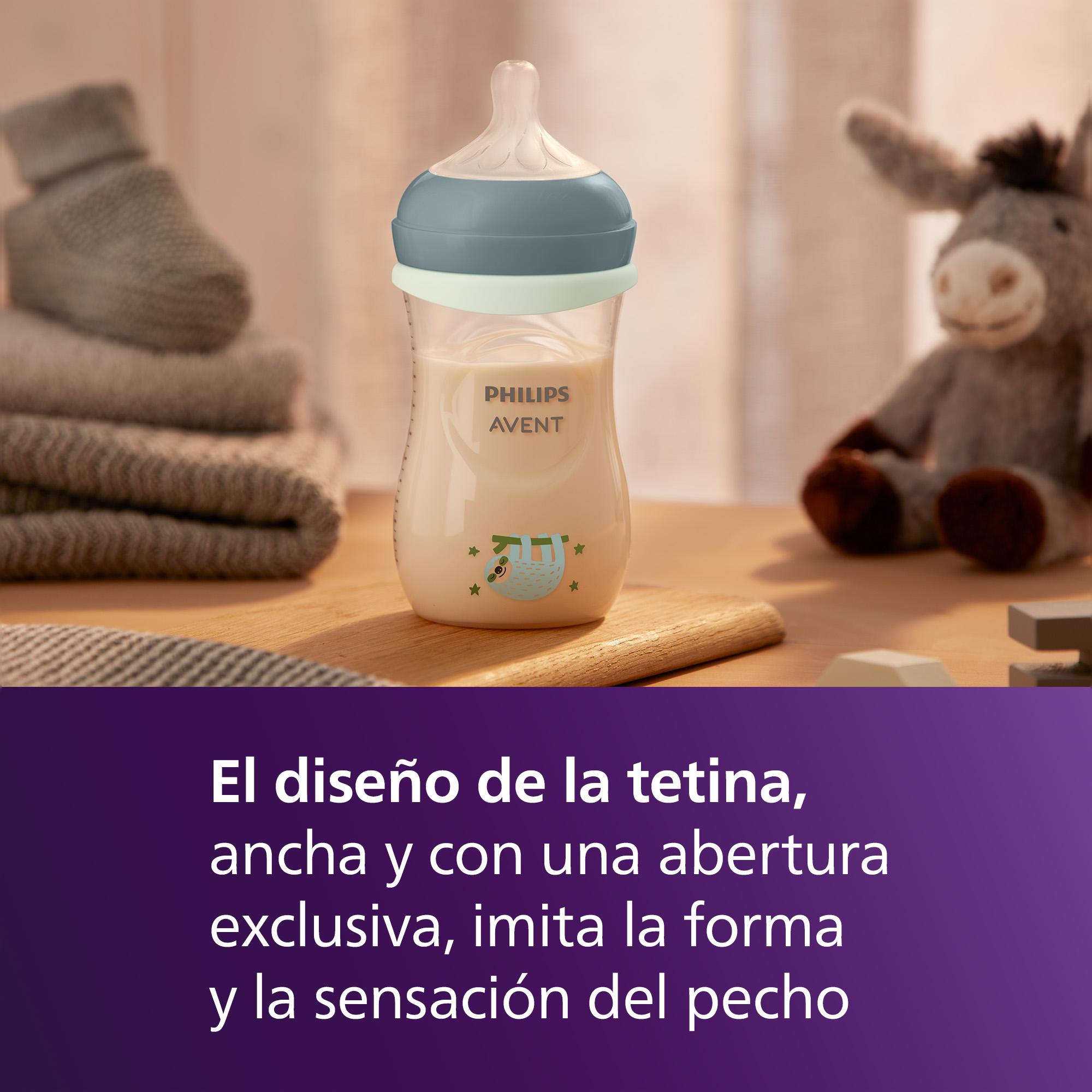 Biberão de Noite Philips Avent Natural Response 260ml Azul-índigo-5