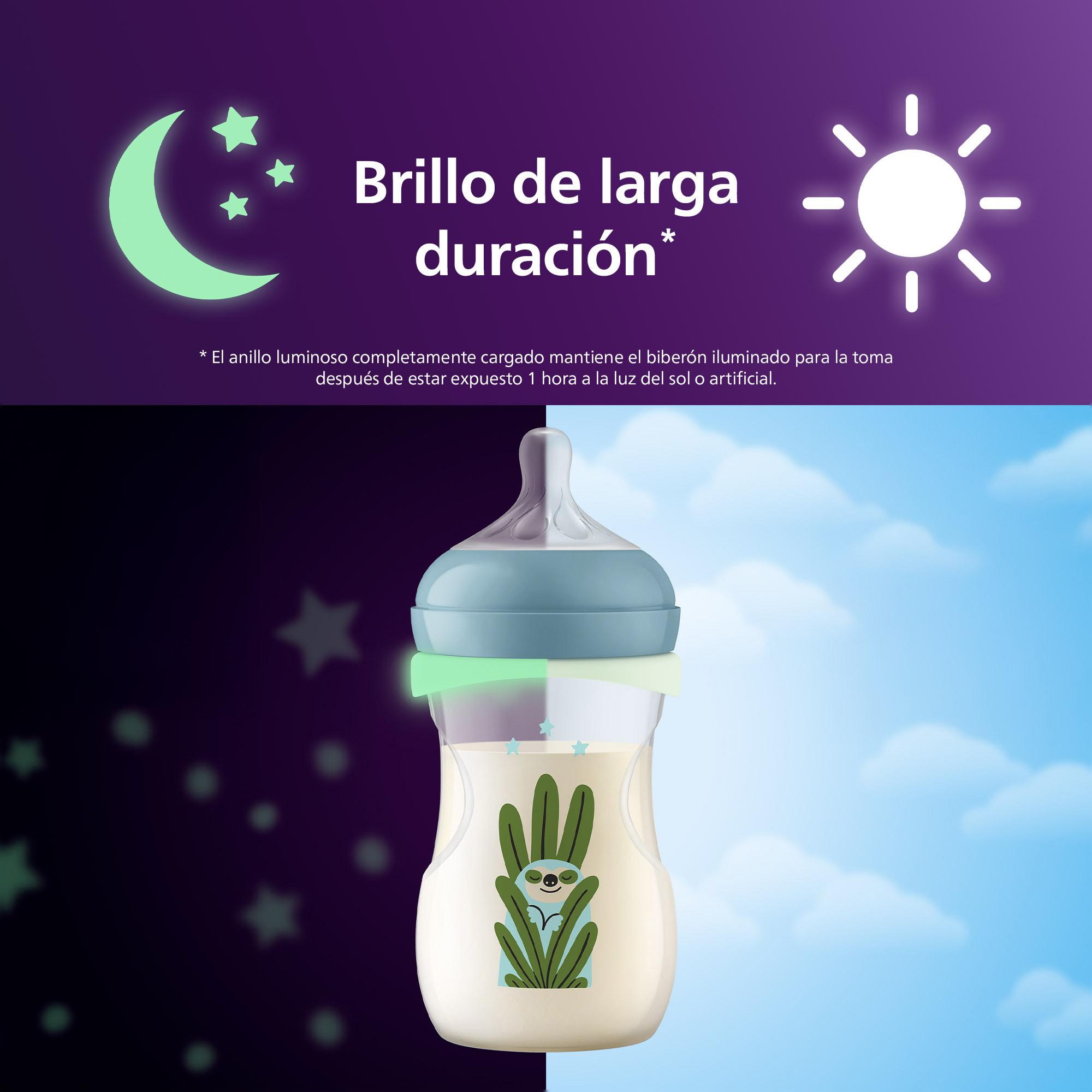 Biberão de Noite Philips Avent Natural Response 260ml Azul-índigo-7