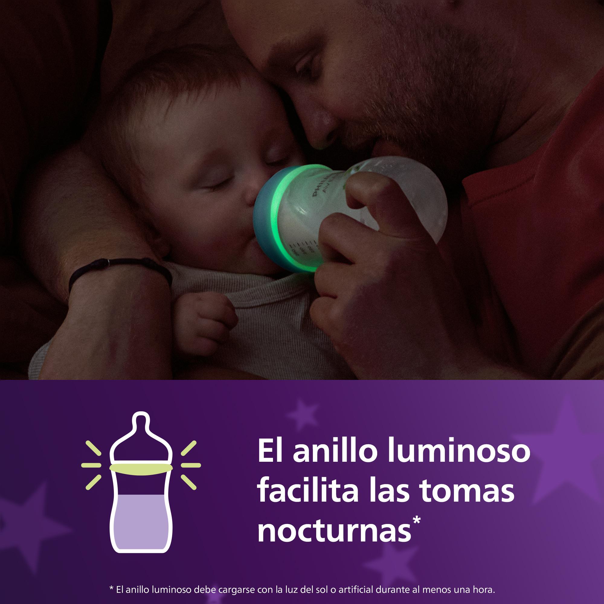 Biberão de Noite Philips Avent Natural Response 260ml Azul-índigo-8