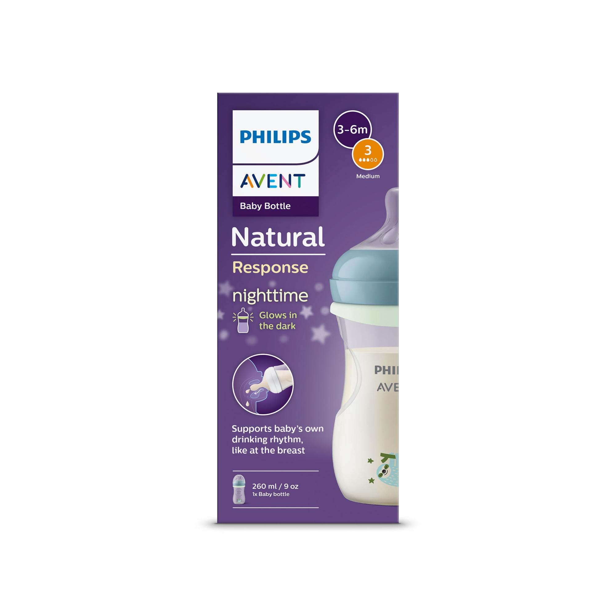 Biberão de Noite Philips Avent Natural Response 260ml Azul-índigo-11