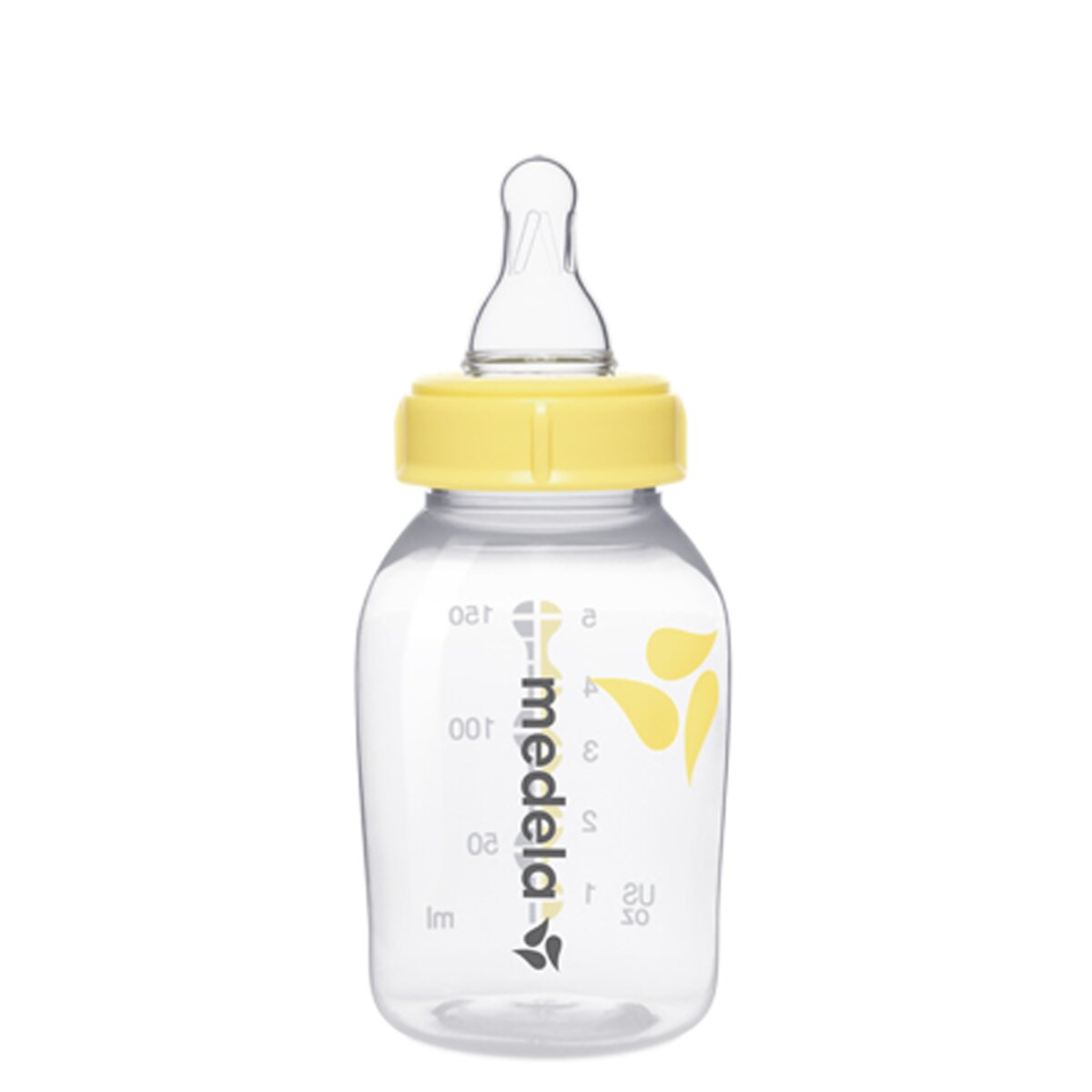 Imagem 0 de Biberão Leite Materno Tetina Silicone S Medela Fluxo Lento (150 ml.) transparente