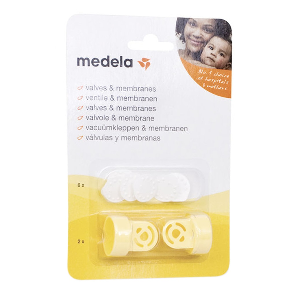 Imagem 0 de Recarga de 2 Válvulas e 6 Membranas Medela para Extratores Tetina transparente