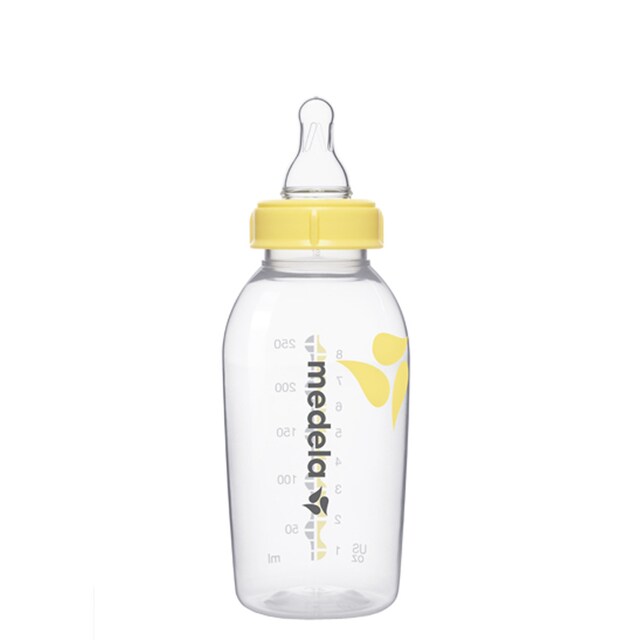 Biberón Tetina M Medela Flujo Medio (250 ml.) transparente