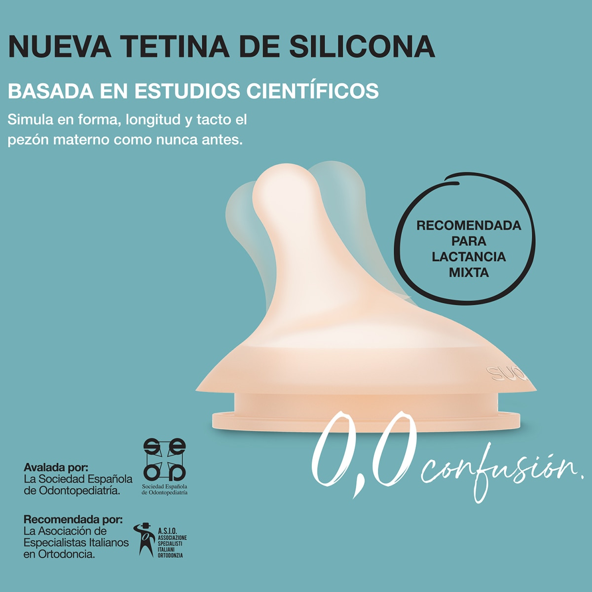 Tetina Suavinex gama ZERO lactancia mixta 2ud. - Natural Natural-4