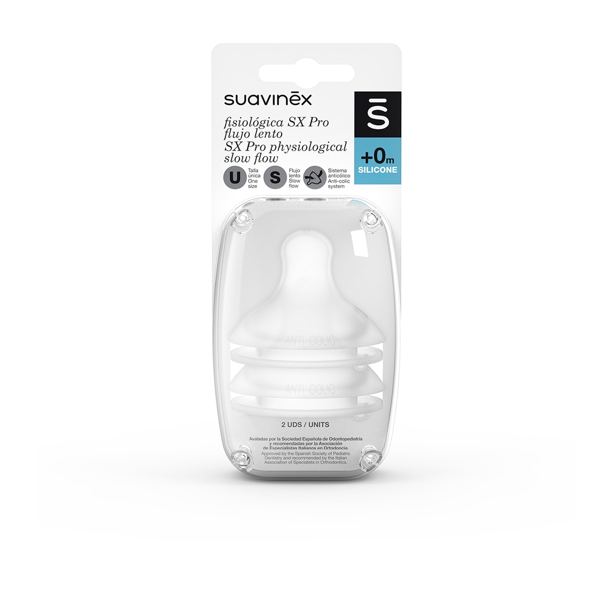 Suavinex - Tetina Fisiológica SX Pro Suavinex pack 2ud.