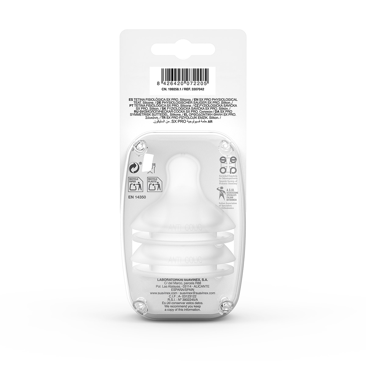 Tetina Fisiológica SX Pro Pack 2 Unidades 2