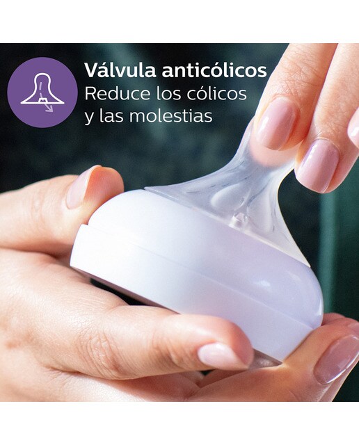 2 Tetinas flujo rápido Philips Avent Natural Response , Flujo 4 Blanco Blanco-5