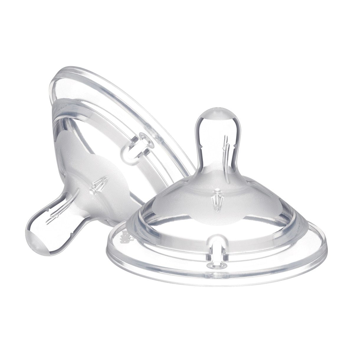 Imagem 0 de Pack de 2 Tetinas Anticólicas de Silicone Chicco NaturalFeeling Fluxo Rápido (+6 M.) transparente