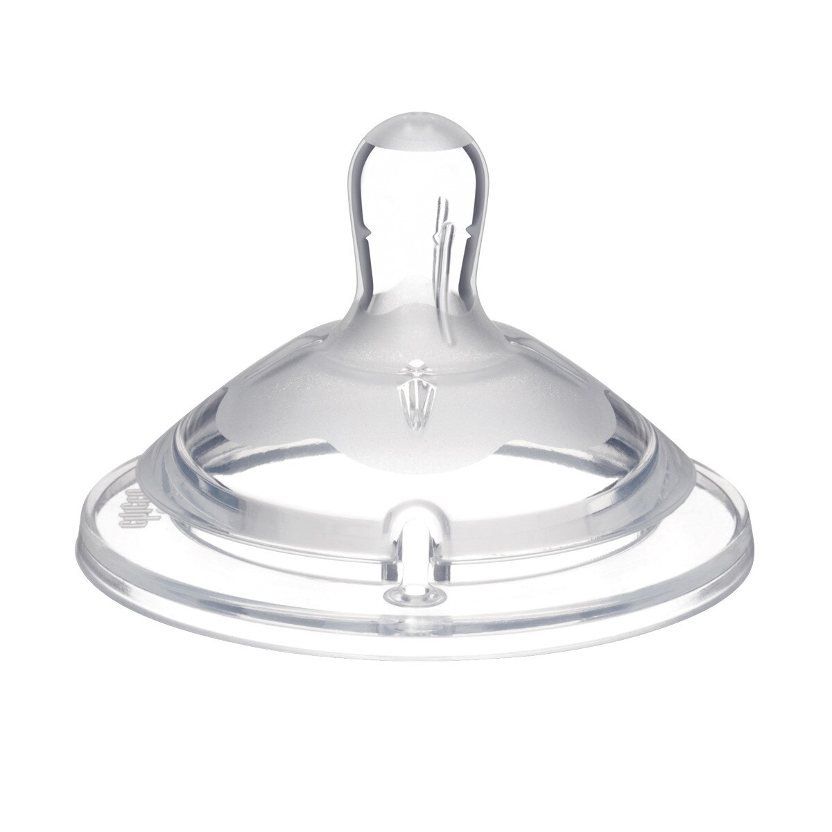 Pack de 2 Tetinas Anticólicas de Silicone Chicco NaturalFeeling Fluxo Papa (+6 M.) transparente Transparente-2