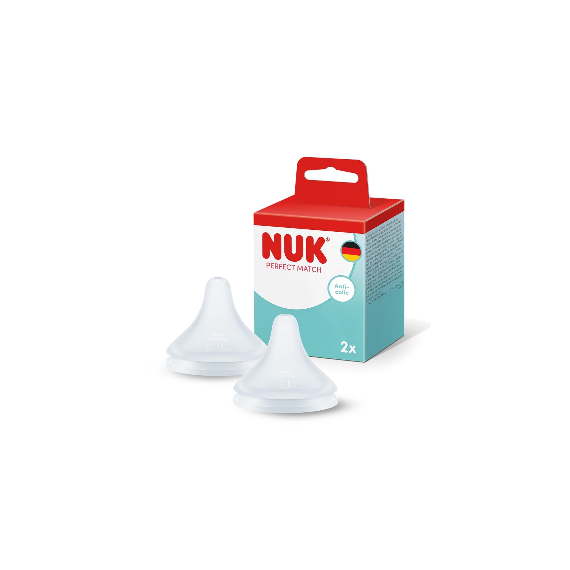 Nuk - Tetinas de silicona extra suave Nuk Flujo Variable, 6m+, pack 2ud..