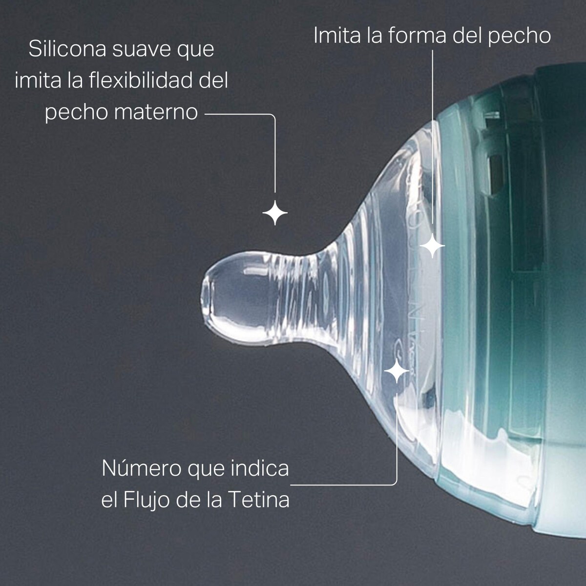 Tetinas Advanced Anti-Colic, Fluxo Médio Branco-4