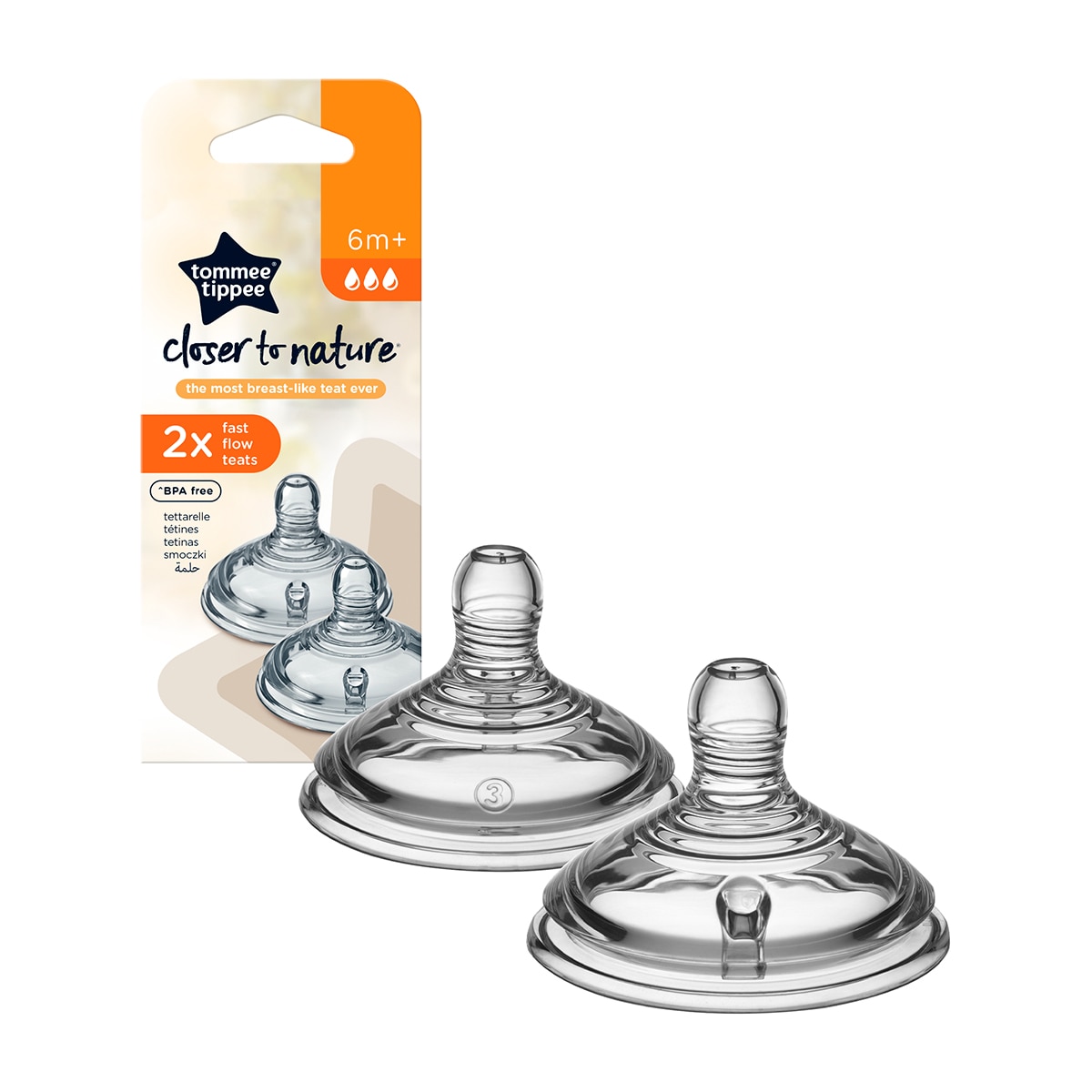 TetinasTommee Tippee Natural Start, Flujo Rápido - Blanco Blanco-2