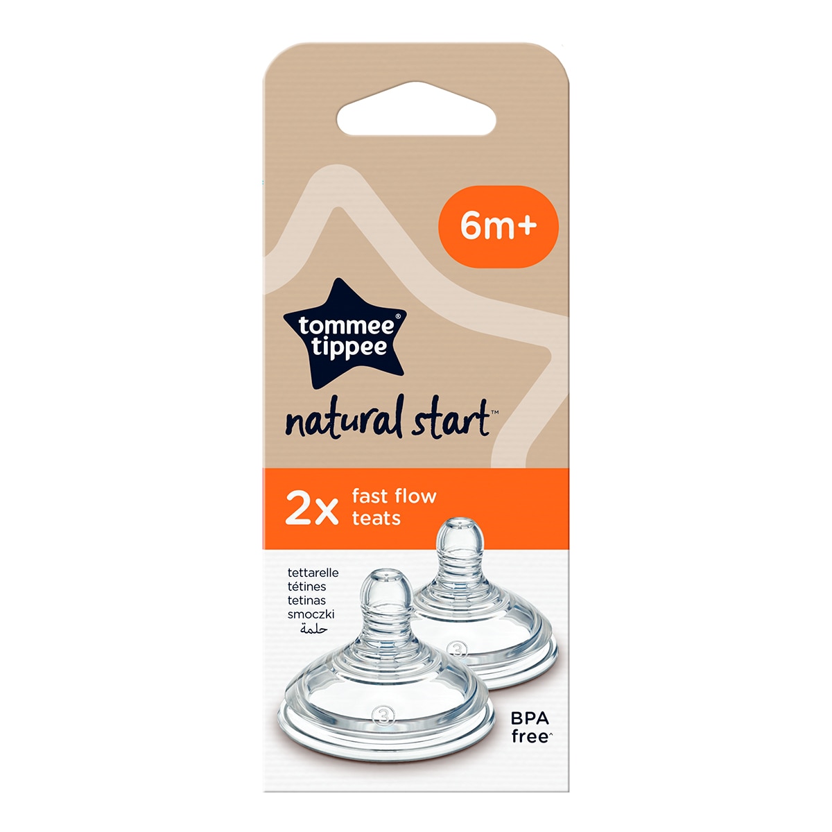 TetinasTommee Tippee Natural Start, Flujo Rápido - Blanco Blanco-3