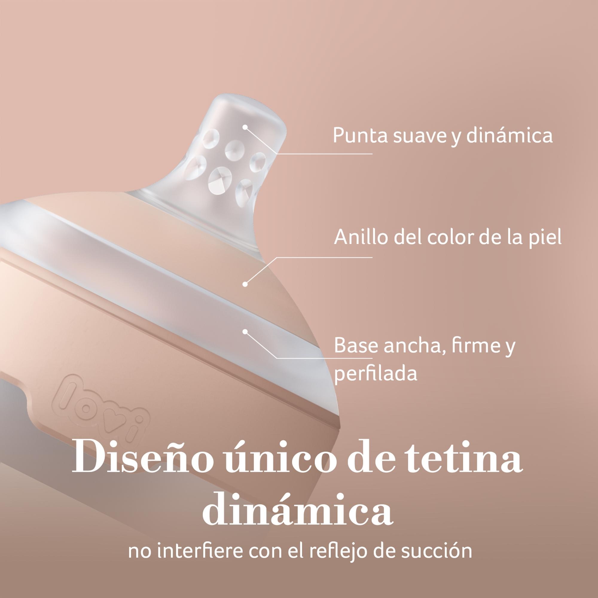 Tetina silicona LOVI Mammafeel Dynamic flujo rápido 9m+ - Natural Natural-14