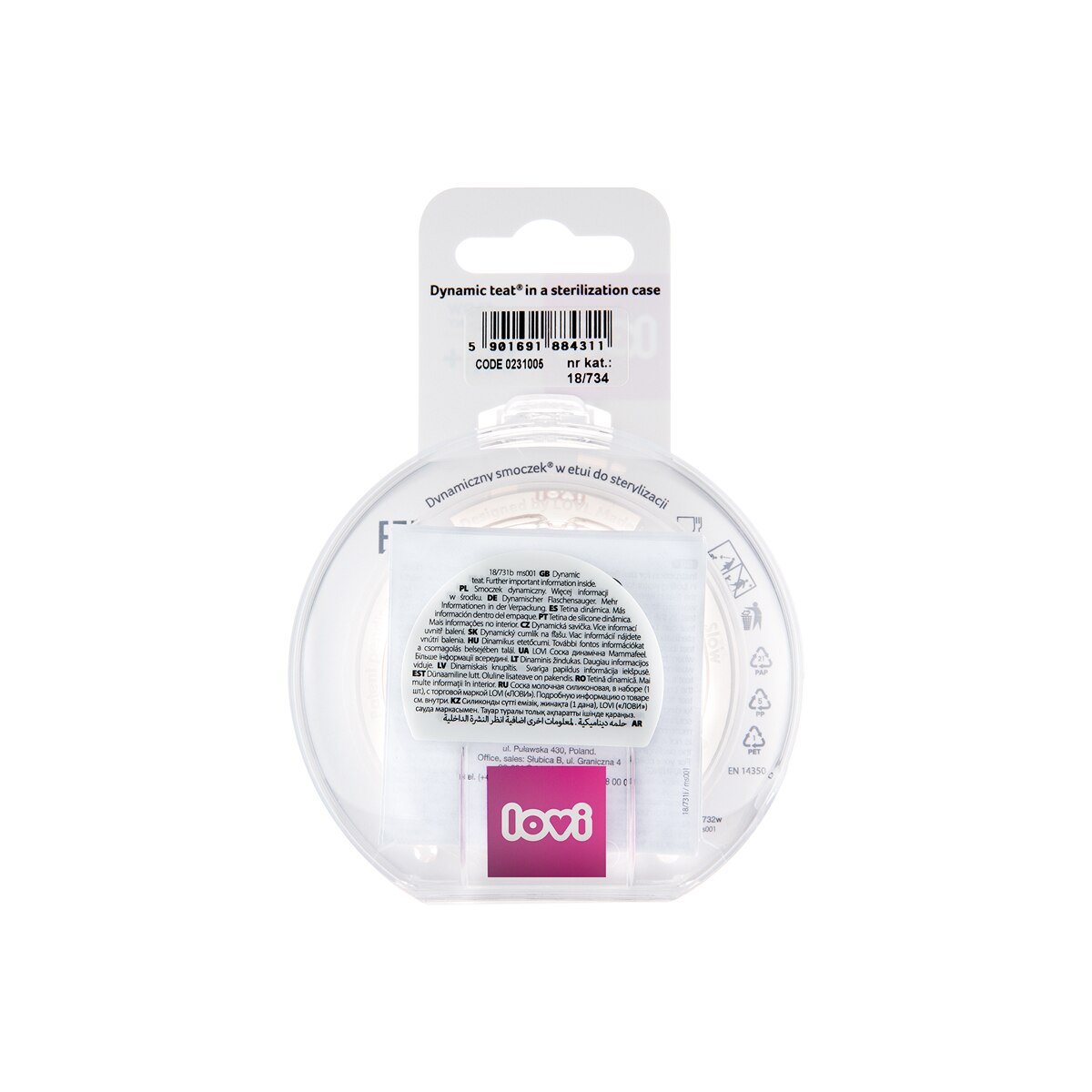 Tetina silicona LOVI Mammafeel Dynamic flujo rápido 9m+ - Natural Natural-21