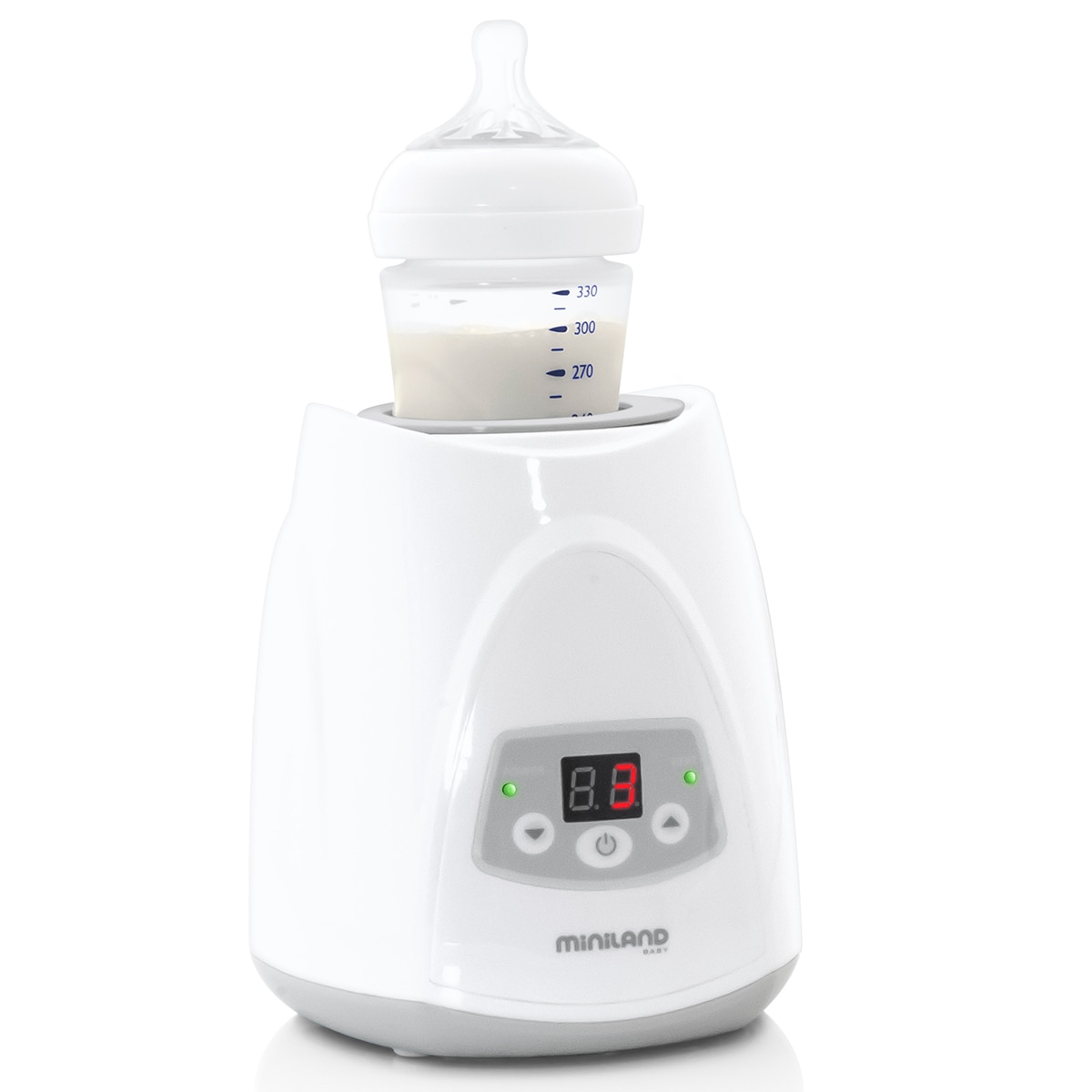 Aquecedor de Biberões Miniland Baby Warmy Digy com Ecrã branco/cinzento Branco / Cinzento-4