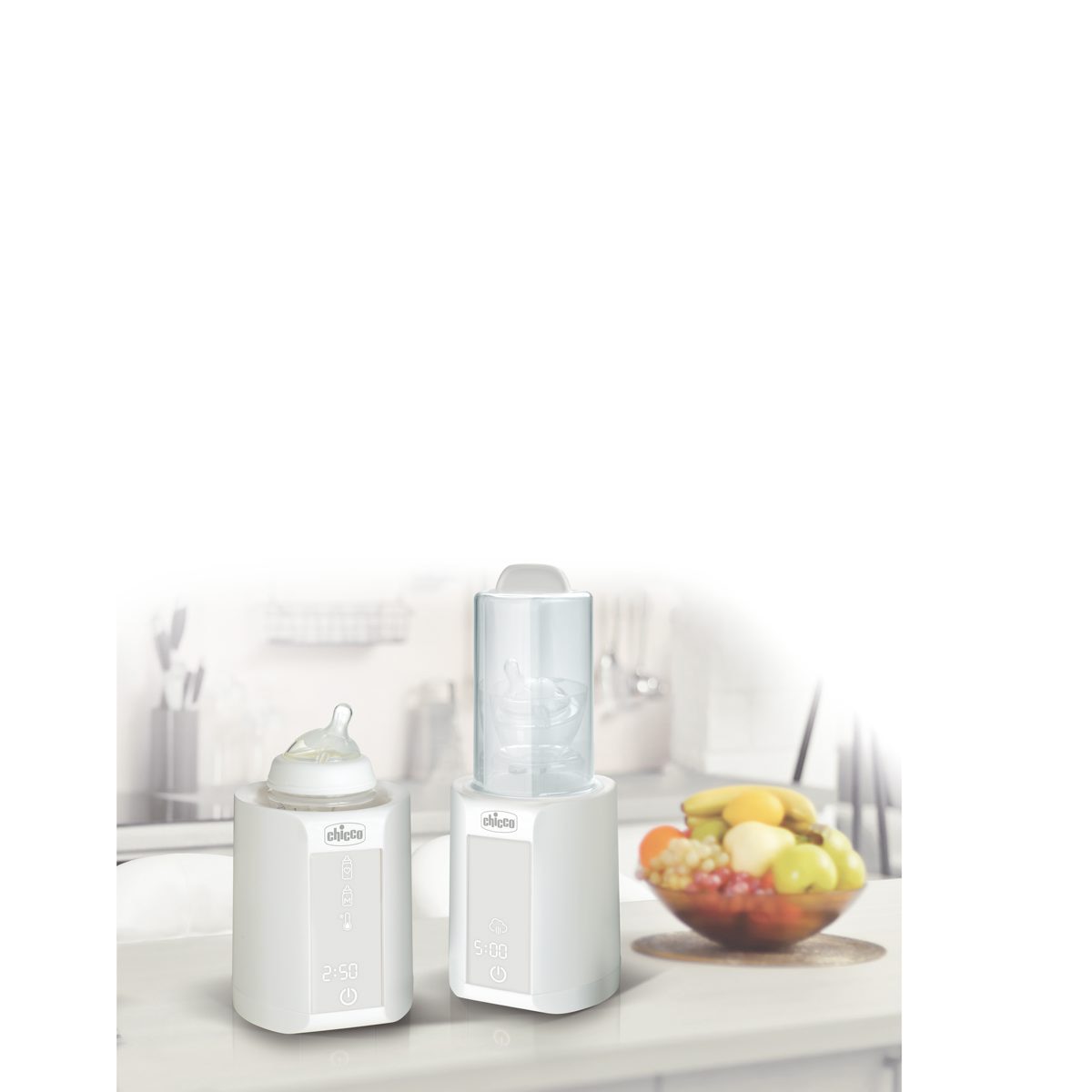 Aquecedor de Biberões Digital com Esterilizador - Branco Branco-8
