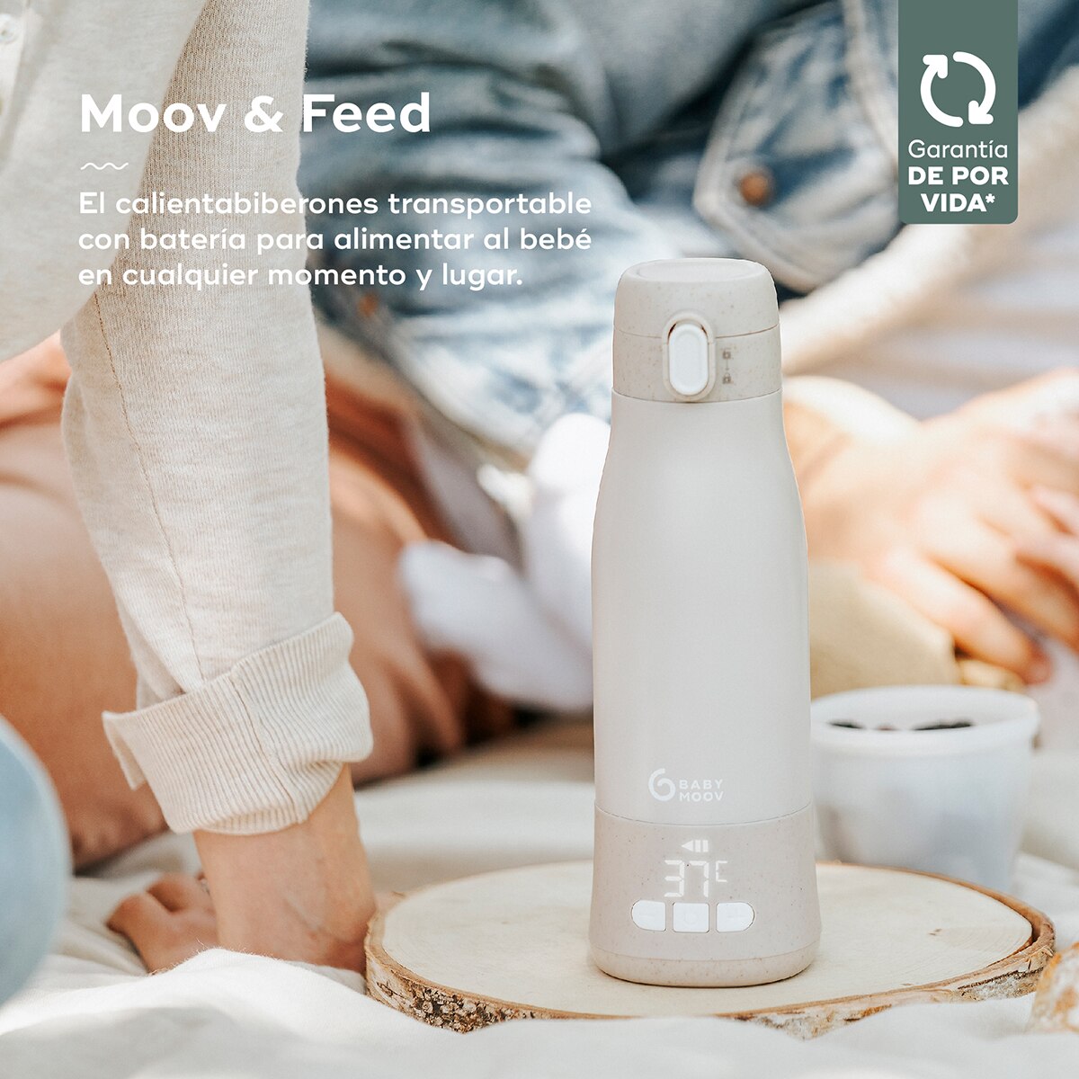 Calientabiberones transportable Babymoov con batería Moov & Feed - Natural Natural-2