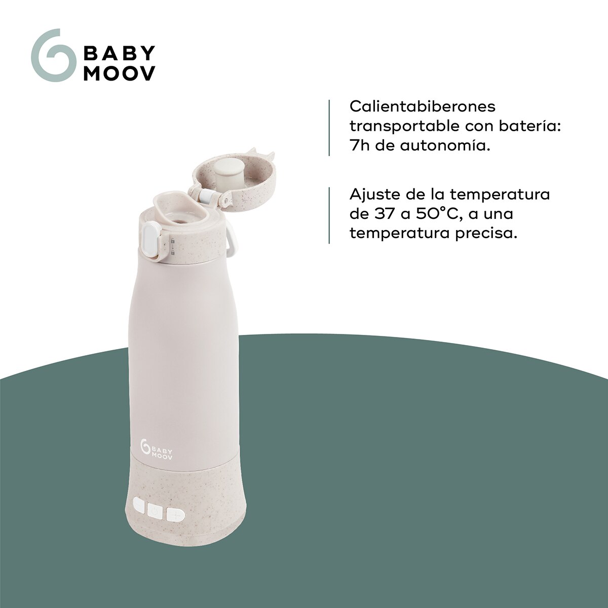 Calientabiberones transportable Babymoov con batería Moov & Feed - Natural Natural-3