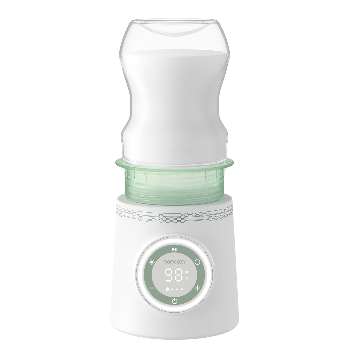 Aquecedor de biberões Momcozy aquecimento rápido Branco-3