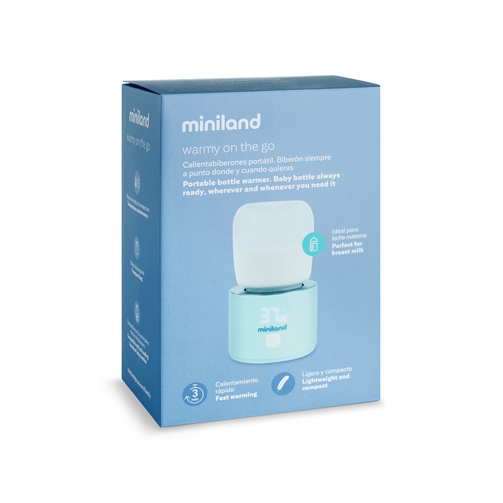 Aquecedor de Biberões Portátil Warmy On The Go Verde Água-11