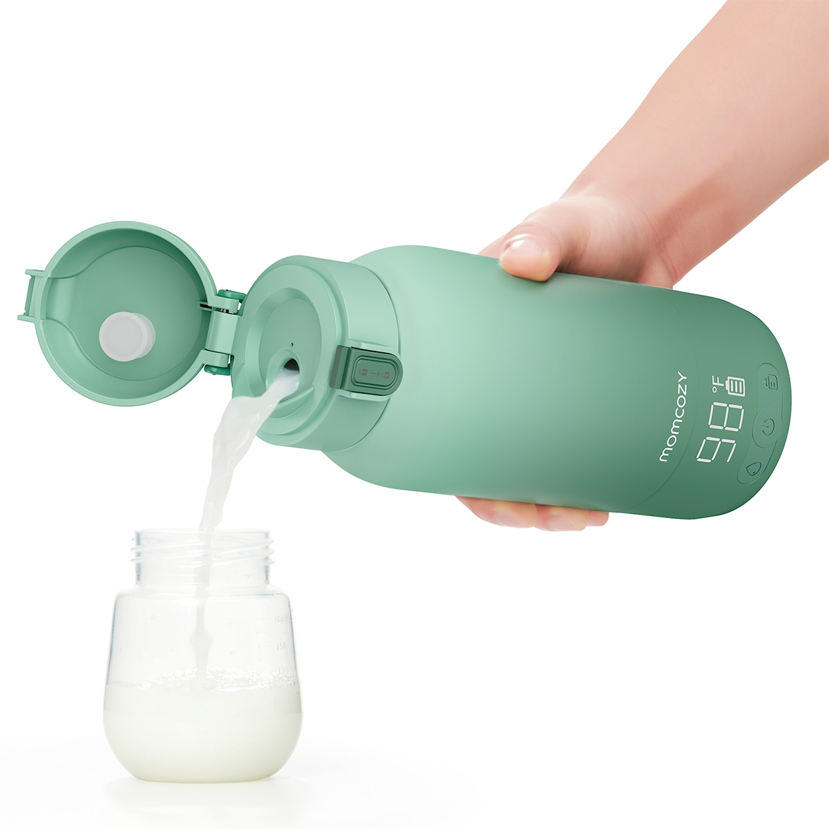 Aquecedor de biberões Momcozy portátil Branco-3