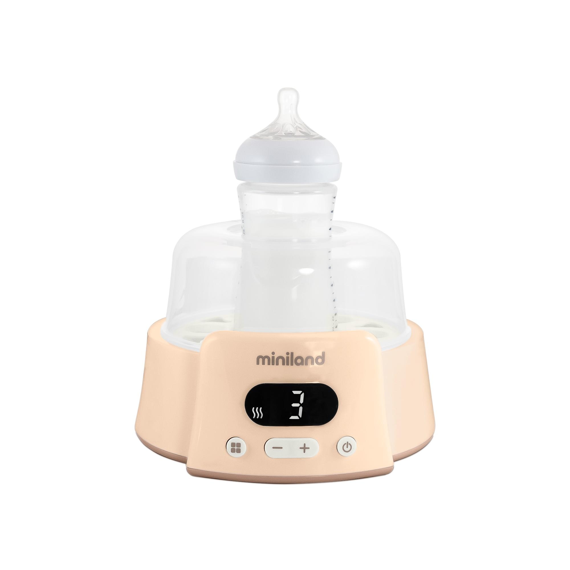 Aquecedor de Biberões, Esterilizador e Vaporizador, 6 em 1. Super 6 Bege-9
