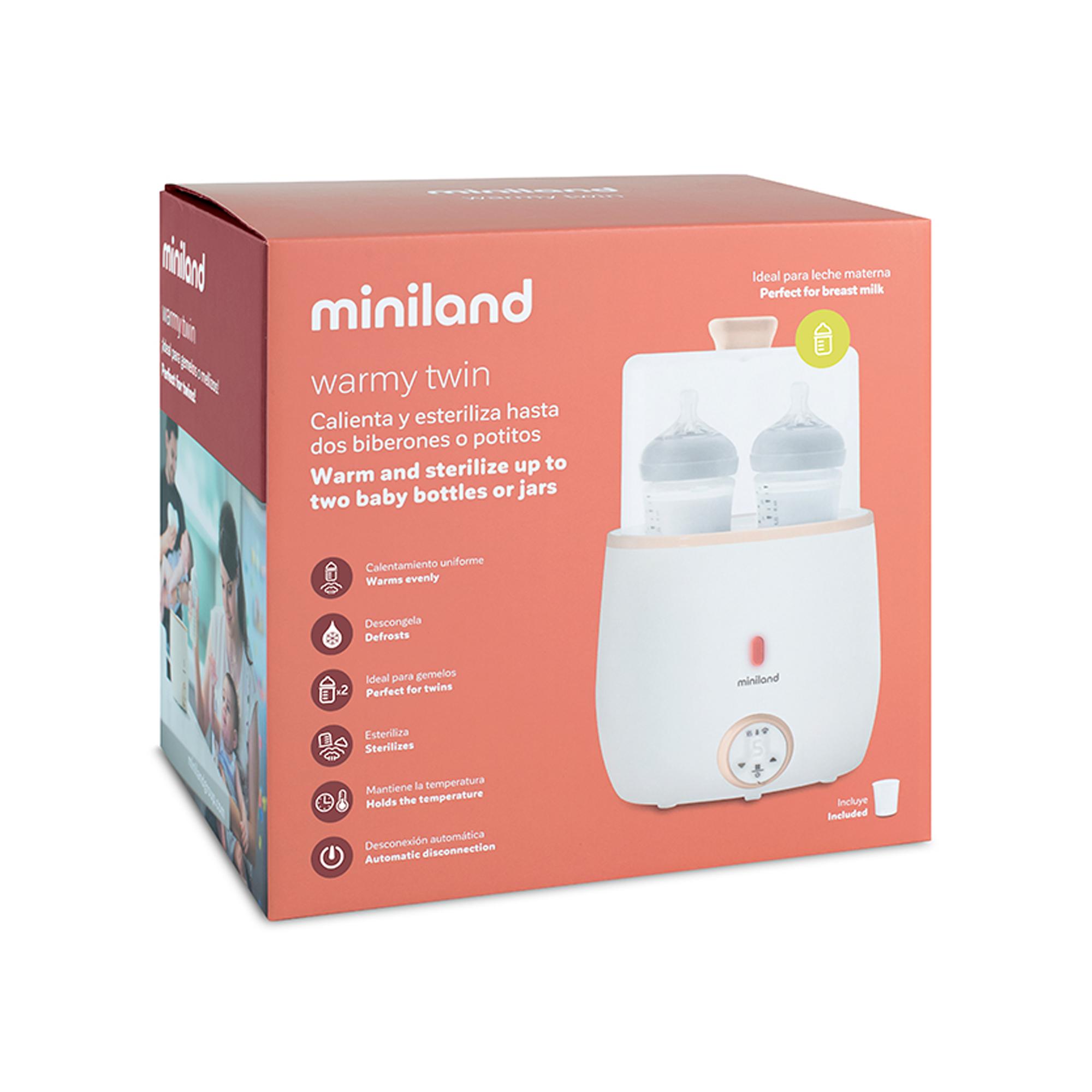 Aquecedor e Esterilizador de Biberões Duplo Warmy Twin Bege-6