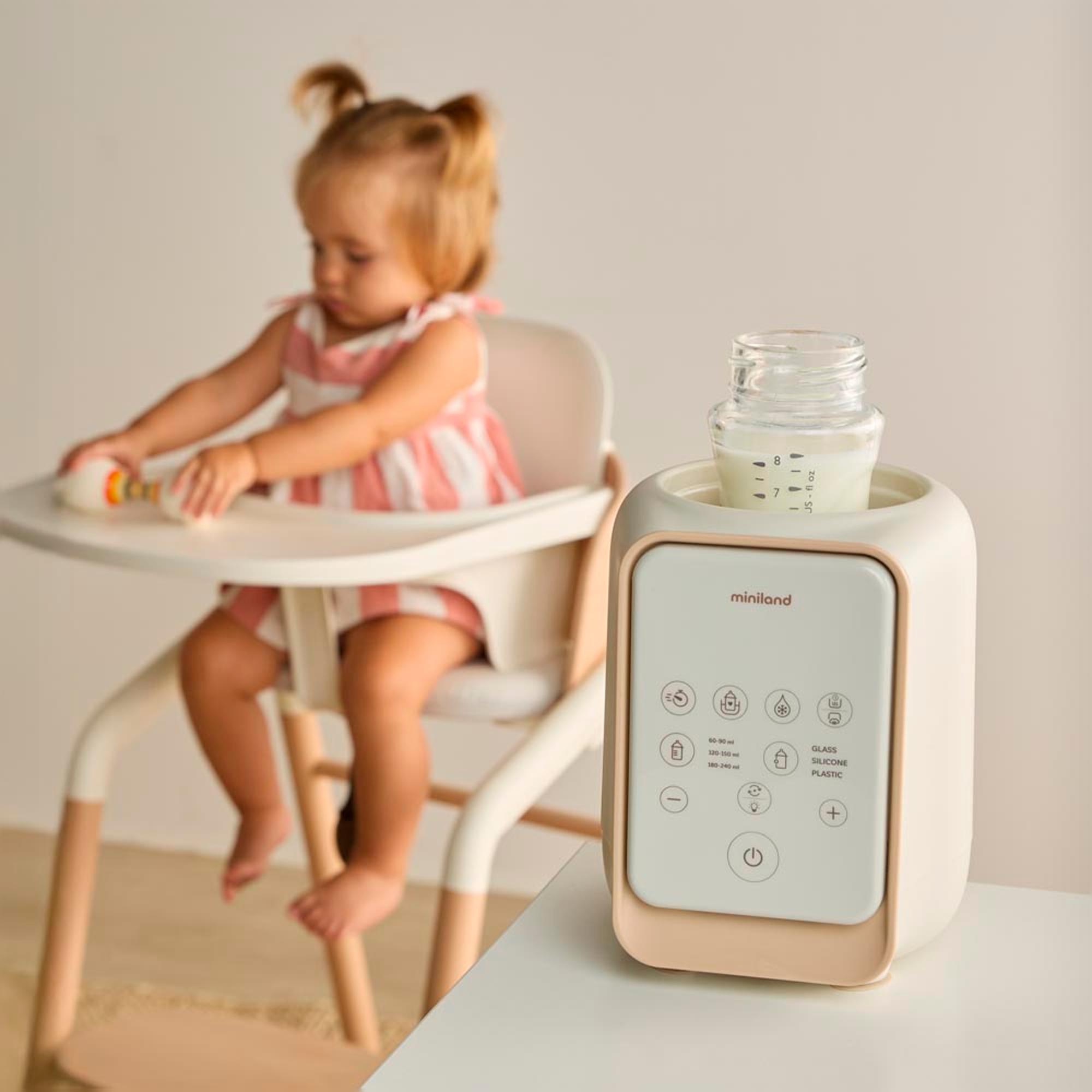 Aquecedor e Esterilizador de Biberões Miniland Warmy Twist com Agitador Bege-2