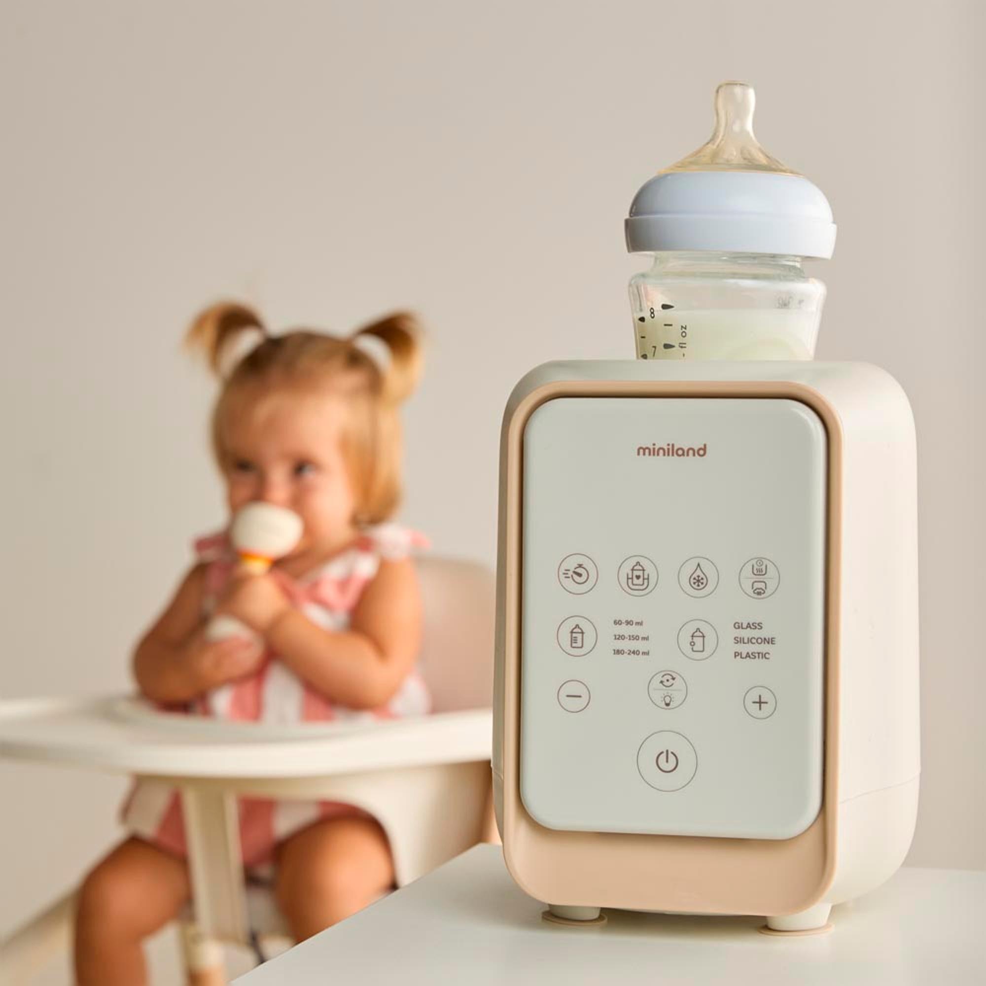 Aquecedor e Esterilizador de Biberões Miniland Warmy Twist com Agitador Bege-3