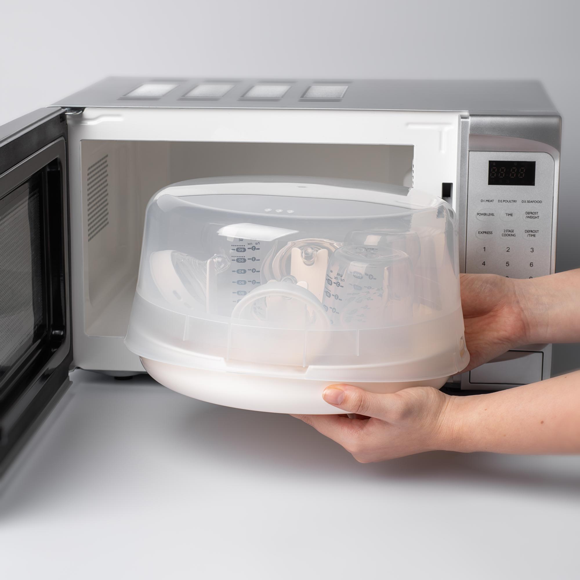 Esterilizador a Vapor Tommee Tippee Closer to Nature para Microondas Blanco Blanco-9