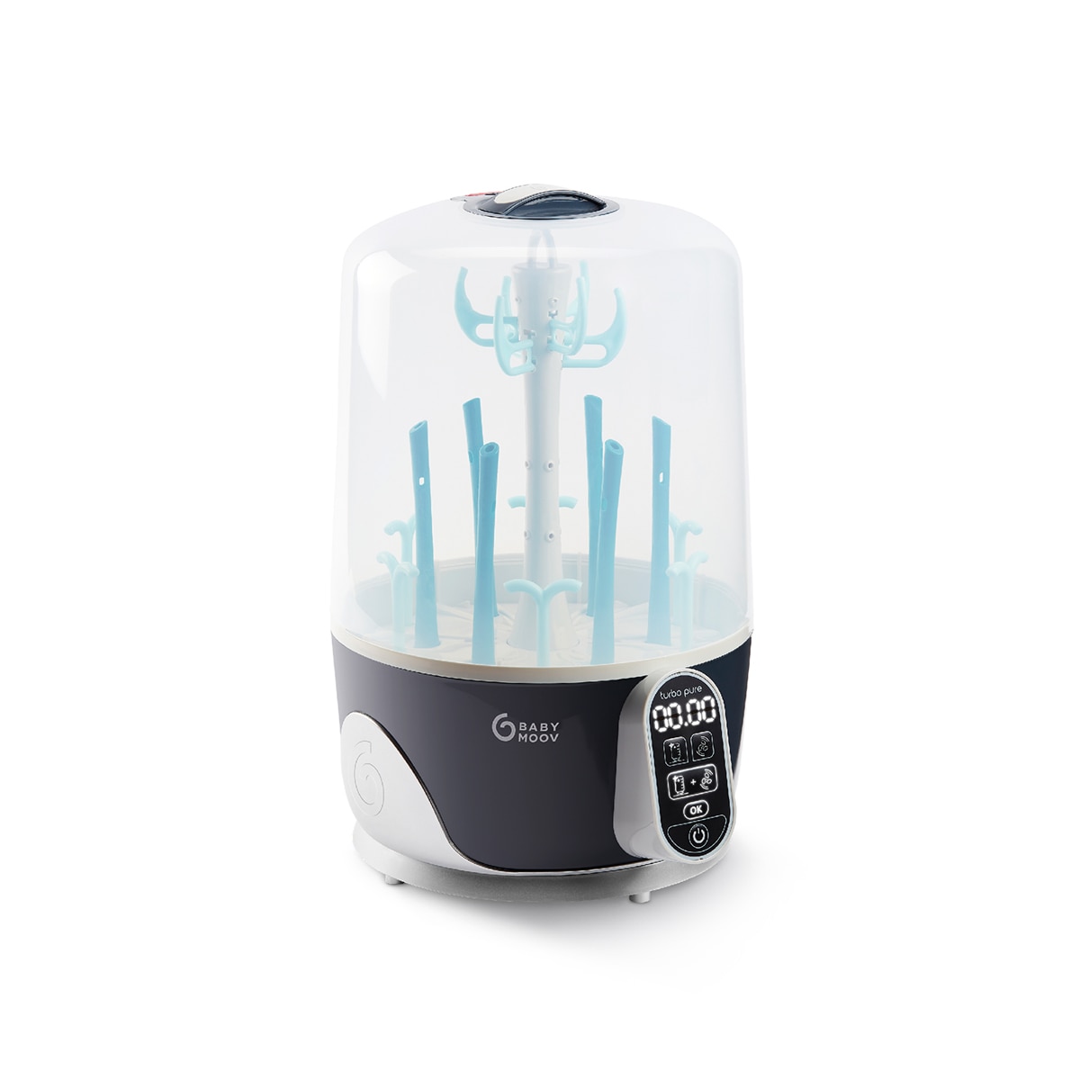 Esterilizador e Seca Biberões Turbo Pure Azul/Cinzento-1