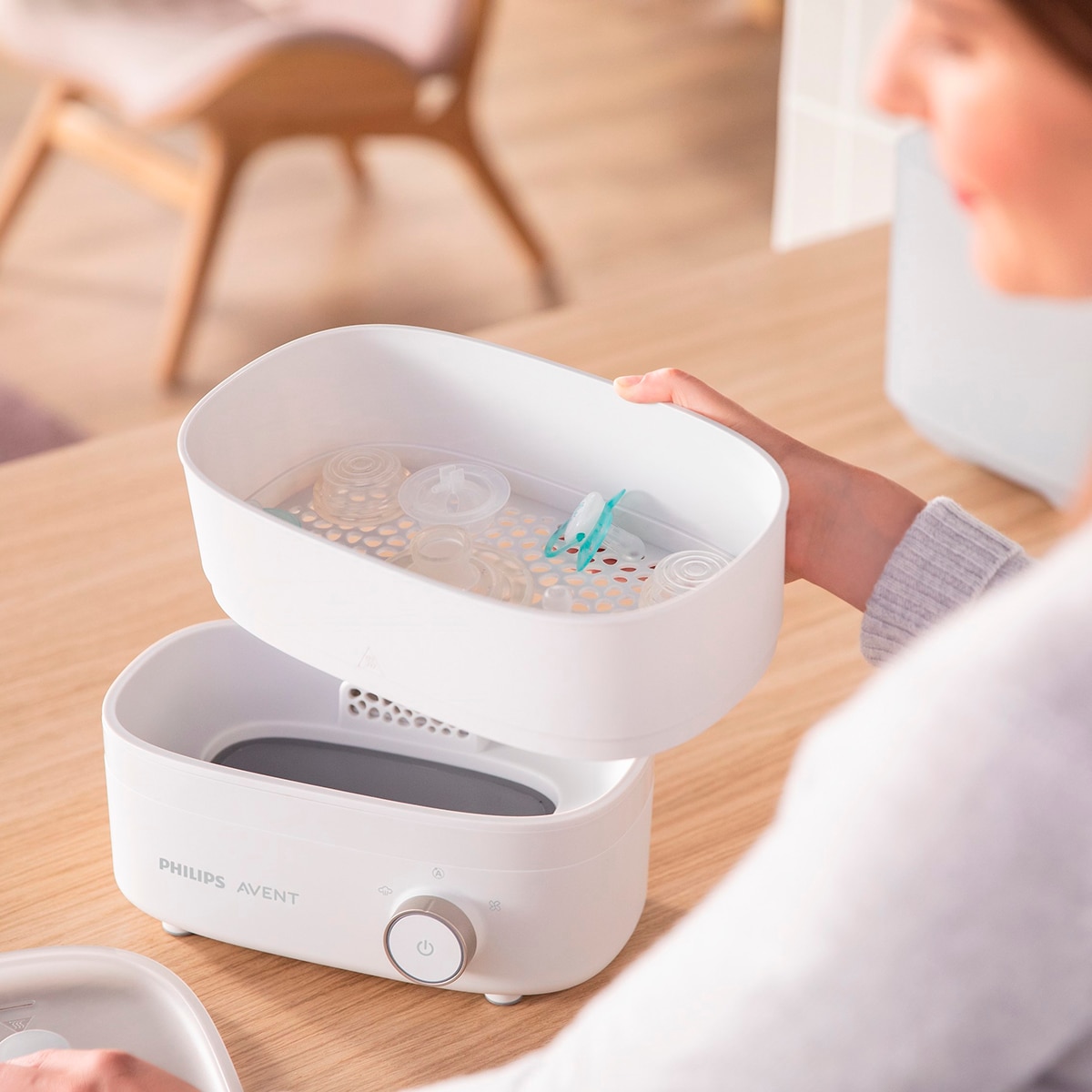Esterilizador Philips Avent com Secador de Biberões - Branco Branco-5