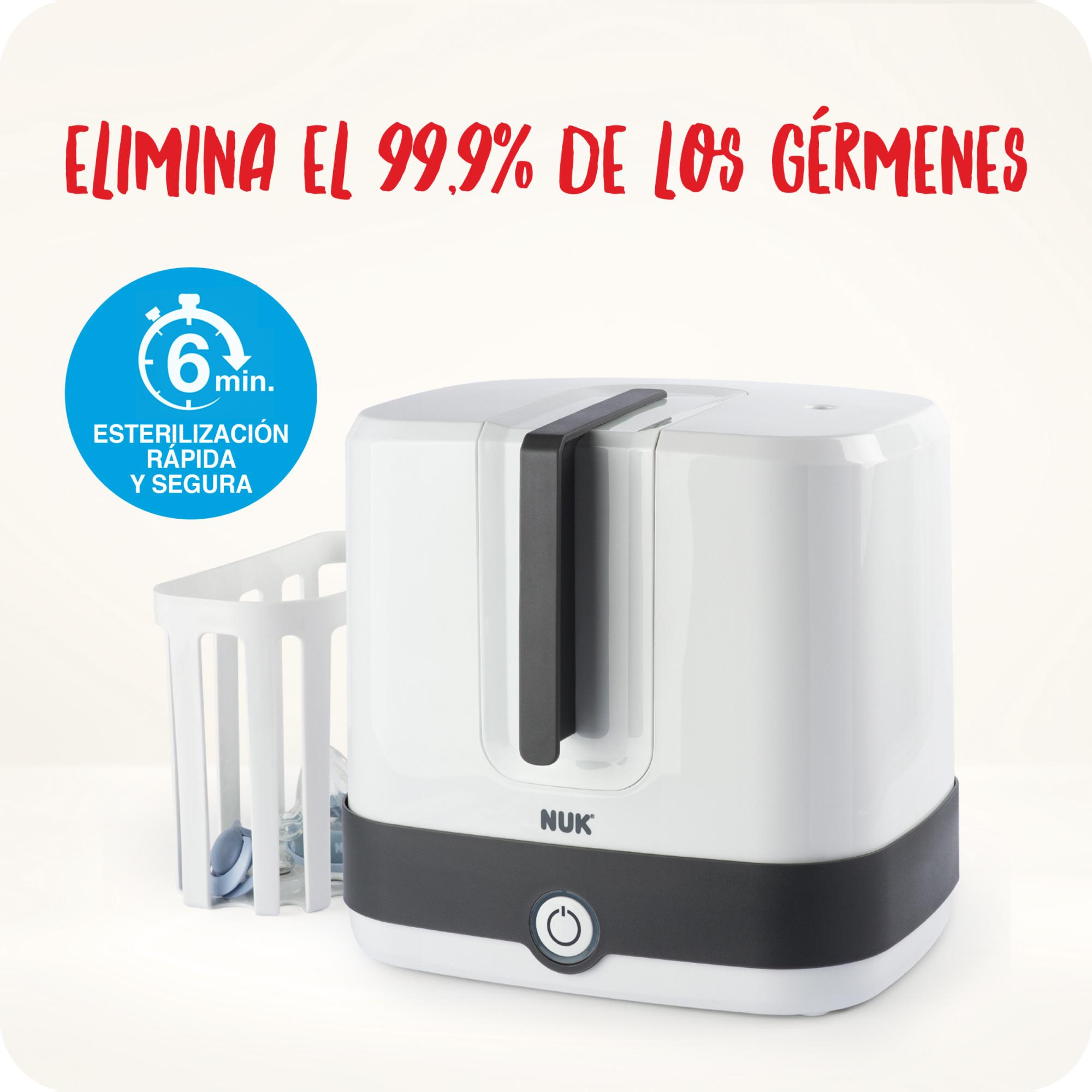 Esterilizador de biberones Nuk express 2 en 1 - Blanco Blanco-2