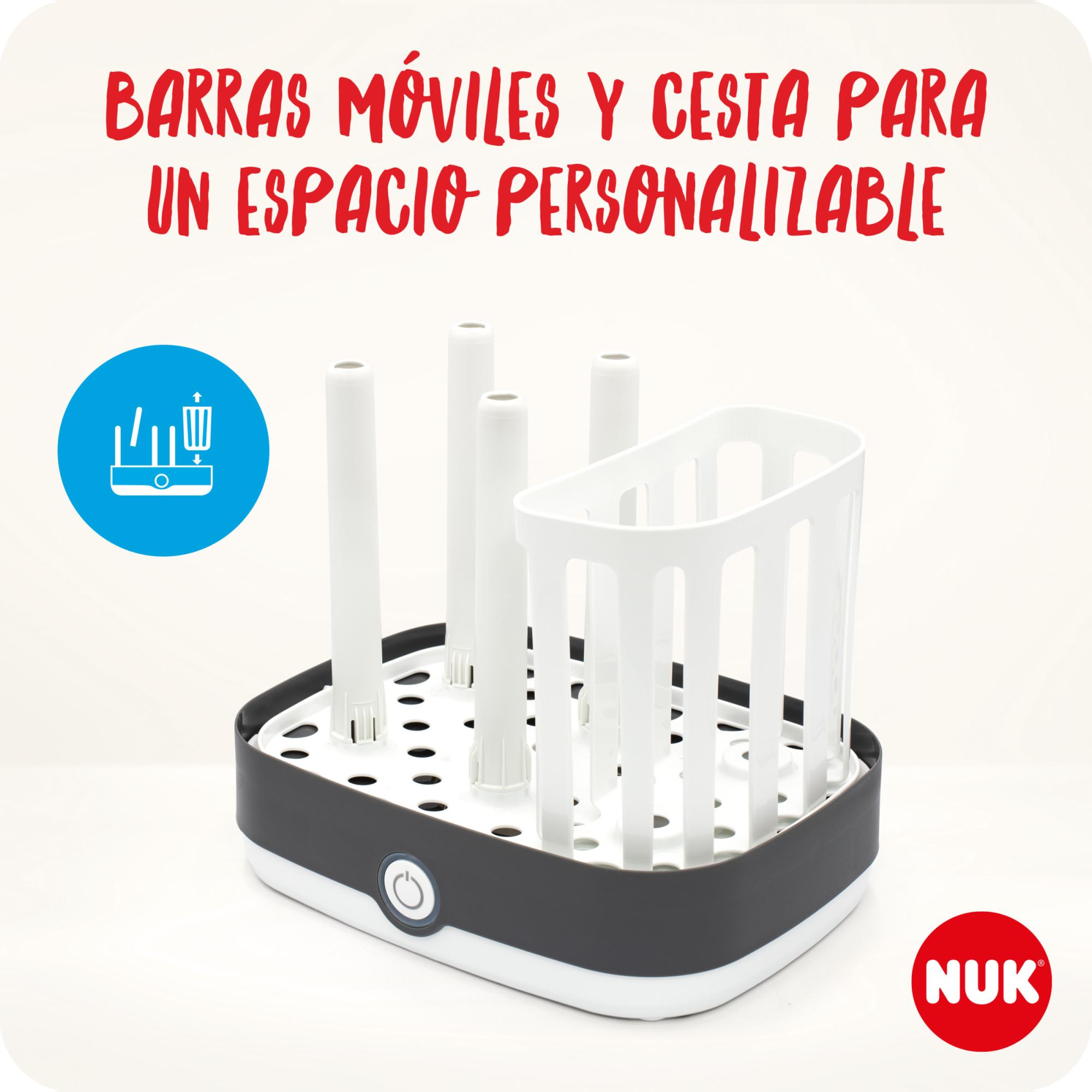 Esterilizador de biberones Nuk express 2 en 1 - Blanco Blanco-4