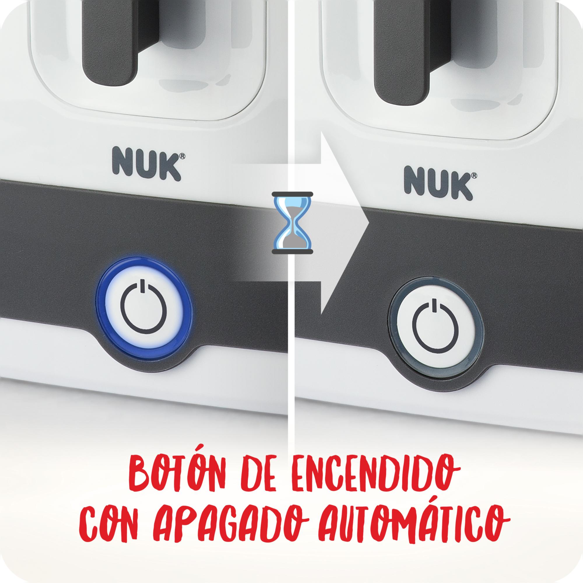 Esterilizador de biberones Nuk express 2 en 1 - Blanco Blanco-5