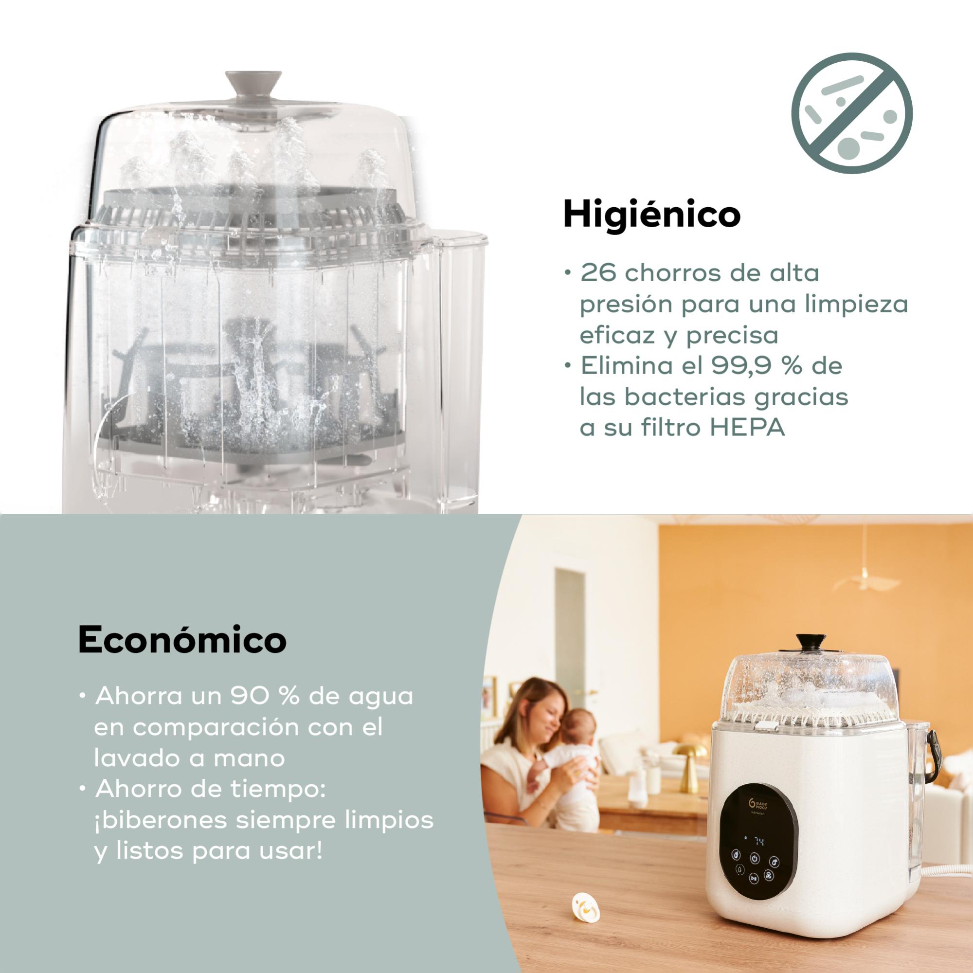 Lavavajillas biberones Babymoov Nutri Wash 4 en 1 - Blanco Blanco-4