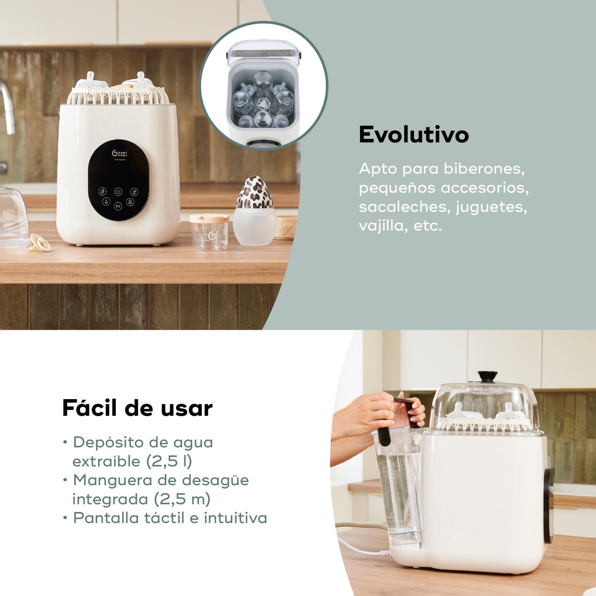 Lavavajillas biberones Babymoov Nutri Wash 4 en 1 - Blanco Blanco-6