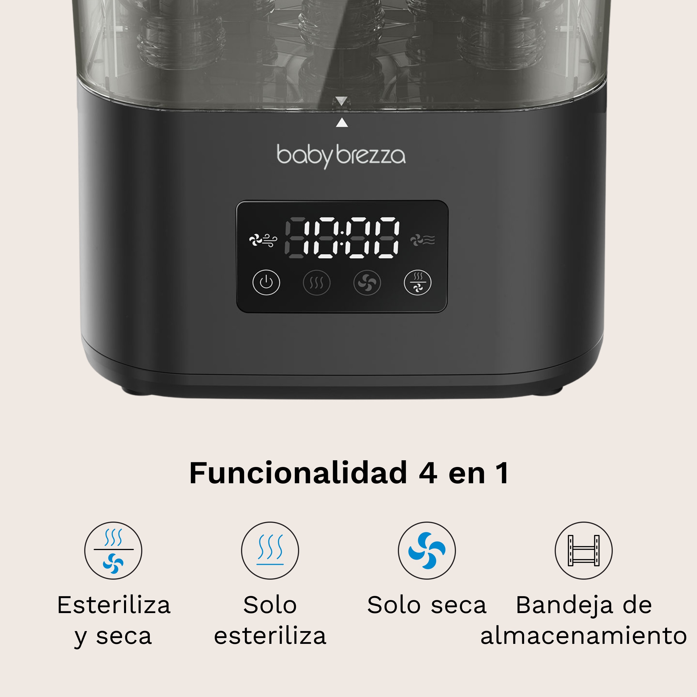 Esterilizador e Secador Baby Brezza de Biberões Superquick Preto-5
