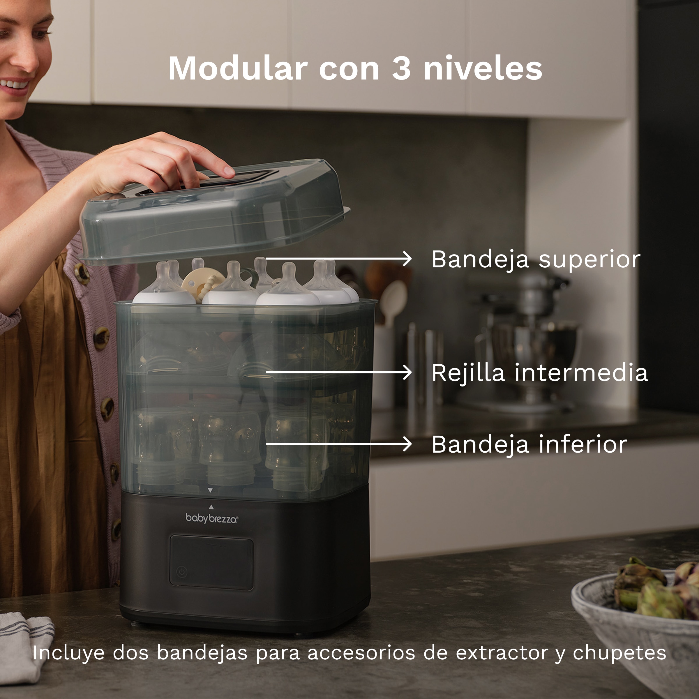 Esterilizador e Secador Baby Brezza de Biberões Superquick Preto-6