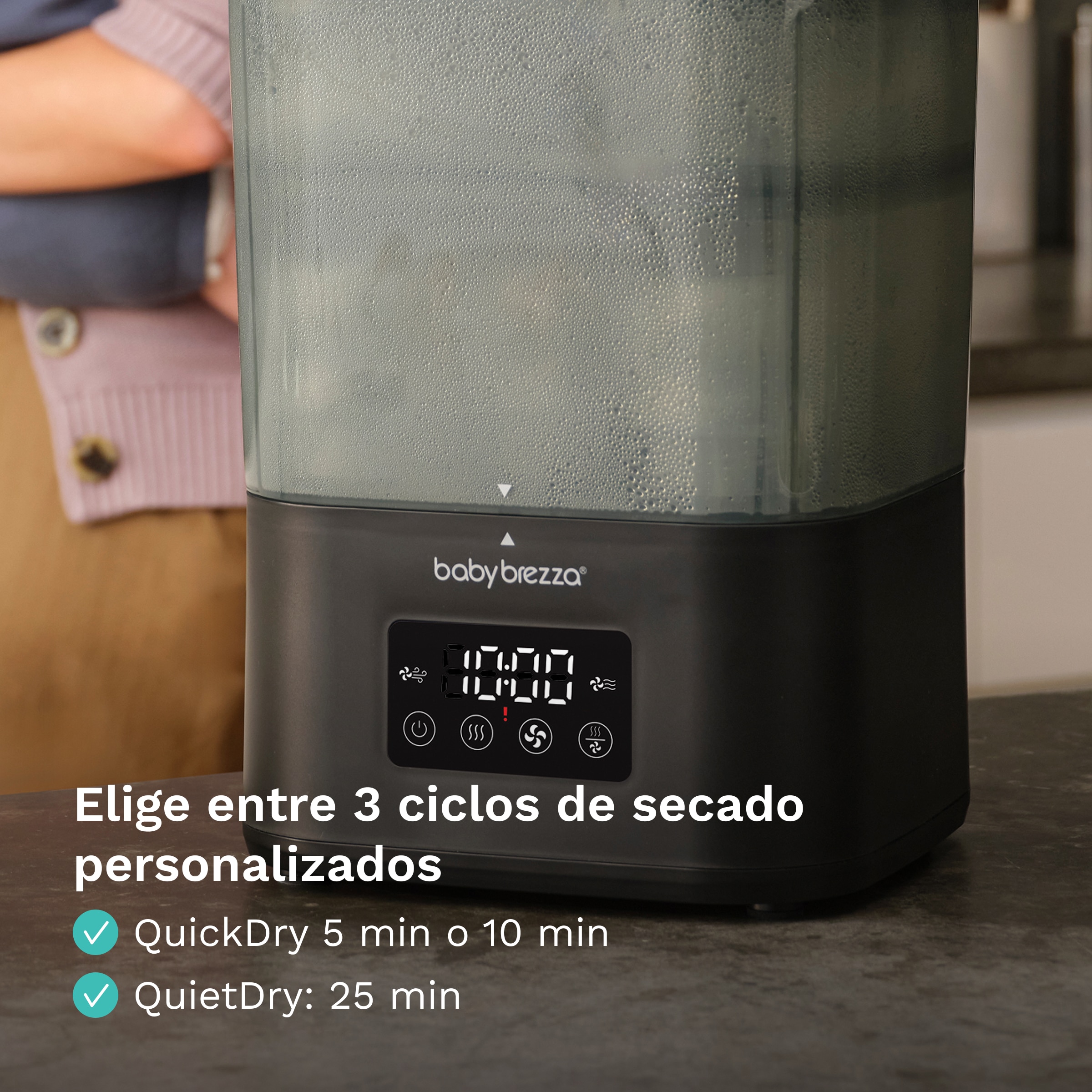 Esterilizador e Secador Baby Brezza de Biberões Superquick Preto-10
